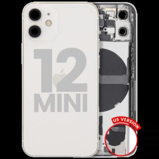 Rückgehäuse mit Kleinteilen für iPhone 12 Mini (US-Version) (ausgebautes Originalteil: Grade B) (White (Weiß))
