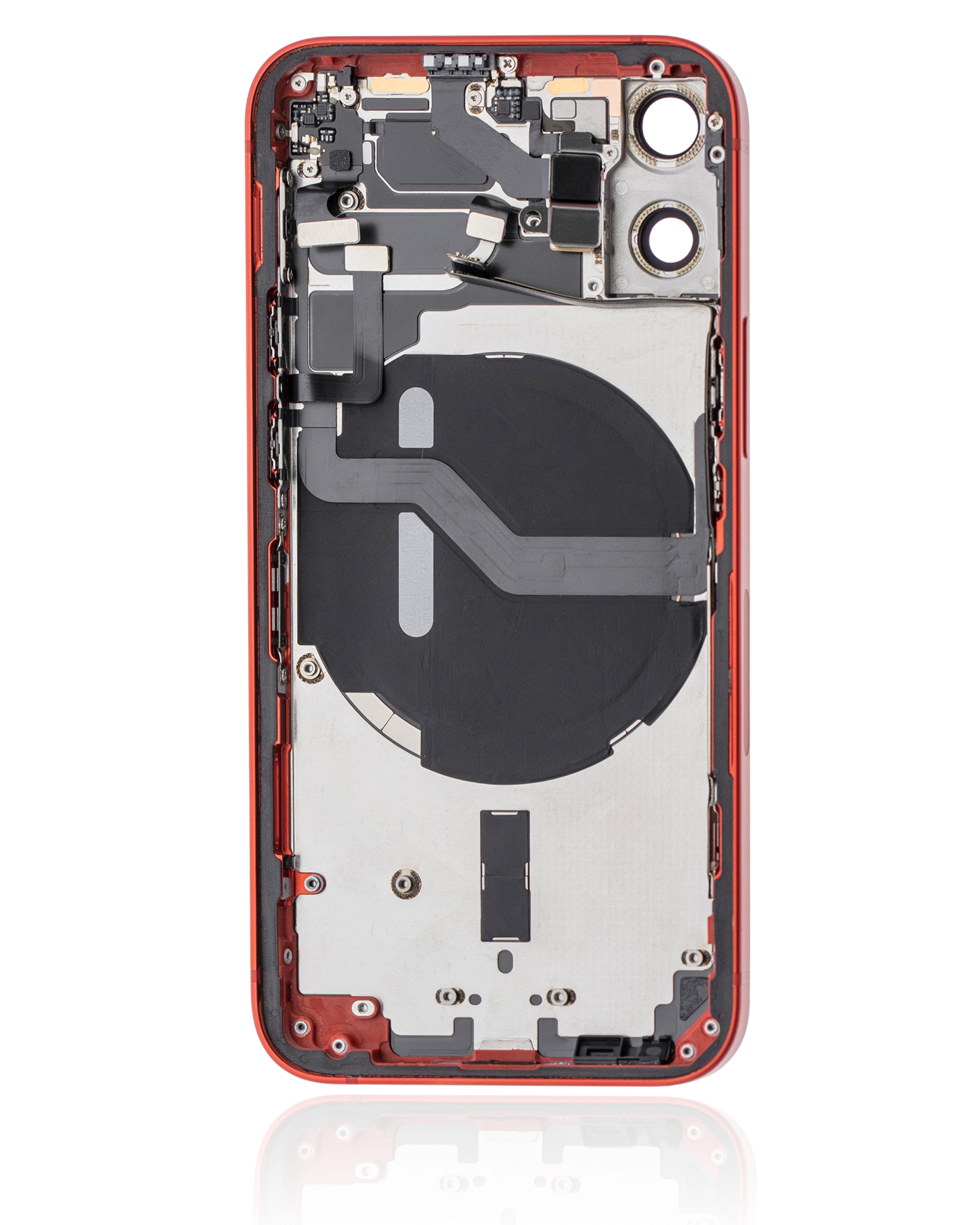 Rückgehäuse mit Kleinteilen für iPhone 12 Mini (US-Version) (ausgebautes Originalteil: Grade C) (Red (Rot)) – Bild 3