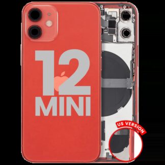Rückgehäuse mit Kleinteilen für iPhone 12 Mini (US-Version) (ausgebautes Originalteil: Grade C) (Red (Rot))