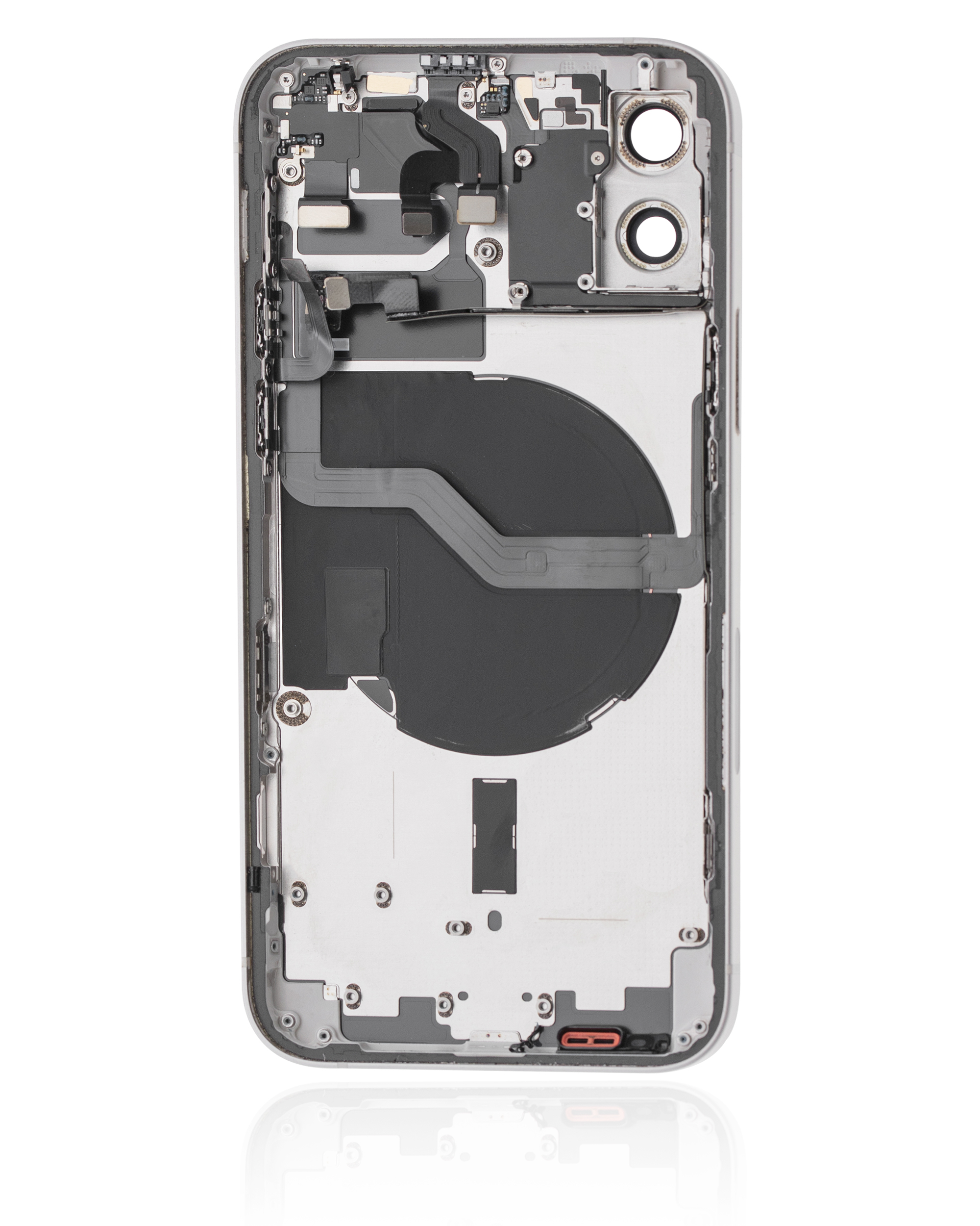 Rückgehäuse mit Kleinteilen für iPhone 12 (US-Version) (ausgebautes Originalteil: Grade B) (White (Weiß)) – Bild 3