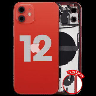 Rückgehäuse mit Kleinteilen für iPhone 12 (US-Version) (ausgebautes Originalteil: Grade B) (Red (Rot))