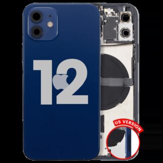 Rückgehäuse mit Kleinteilen für iPhone 12 (US-Version) (ausgebautes Originalteil: Grade B) (Blue (Blau))