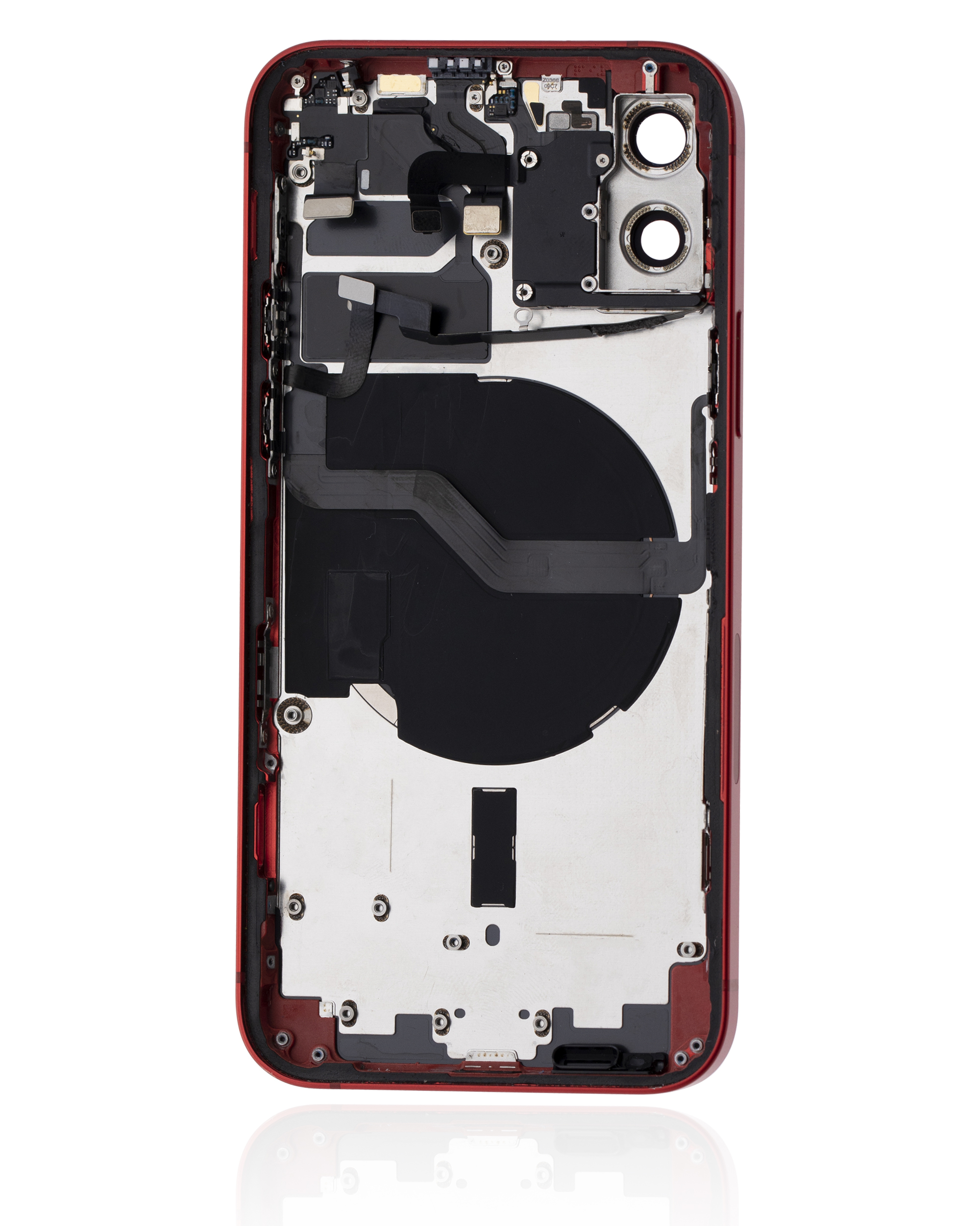 Rückgehäuse mit Kleinteilen für iPhone 12 (US-Version) (ausgebautes Originalteil: Grade C) (Red (Rot)) – Bild 3