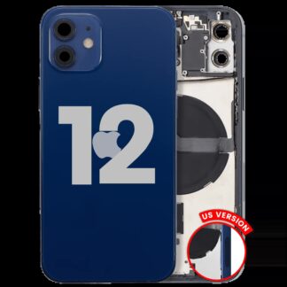 Rückgehäuse mit Kleinteilen für iPhone 12 (US-Version) (ausgebautes Originalteil: Grade C) (Blue (Blau))