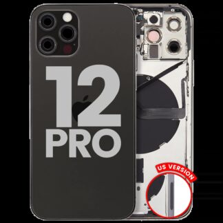 Rückgehäuse mit Kleinteilen für iPhone 12 Pro (US-Version) (ausgebautes Originalteil: Grade B) (Graphite)