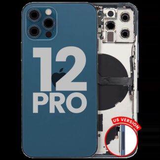 Rückgehäuse mit Kleinteilen für iPhone 12 Pro (US-Version) (ausgebautes Originalteil: Grade B) (Pacific Blue)