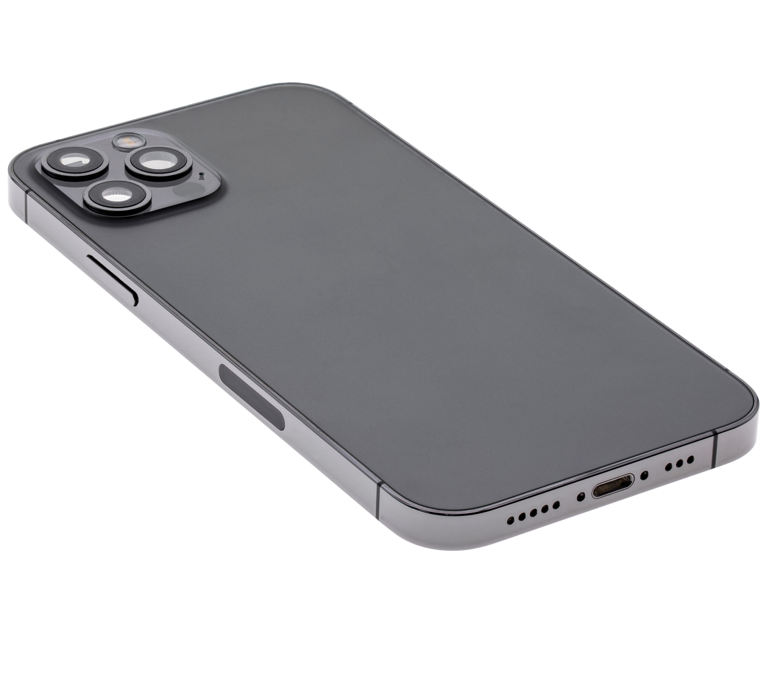 Rückgehäuse mit Kleinteilen für iPhone 12 Pro (US-Version) (ausgebautes Originalteil: Grade C) (Graphite) – Bild 4