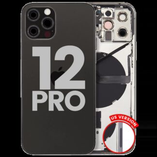 Rückgehäuse mit Kleinteilen für iPhone 12 Pro (US-Version) (ausgebautes Originalteil: Grade C) (Graphite)