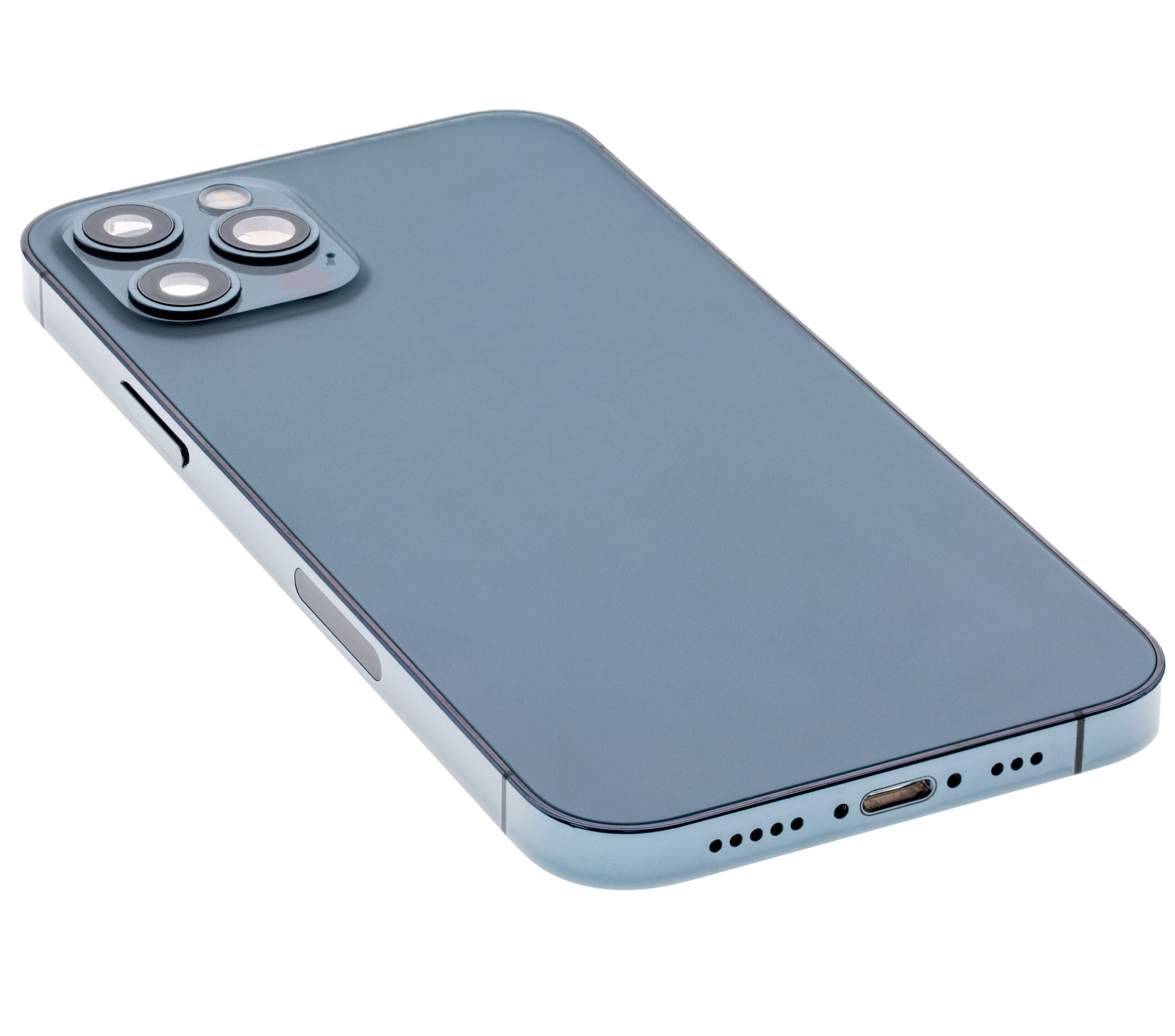 Rückgehäuse mit Kleinteilen für iPhone 12 Pro (US-Version) (ausgebautes Originalteil: Grade C) (Pacific Blue) – Bild 4