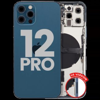 Rückgehäuse mit Kleinteilen für iPhone 12 Pro (US-Version) (ausgebautes Originalteil: Grade C) (Pacific Blue)