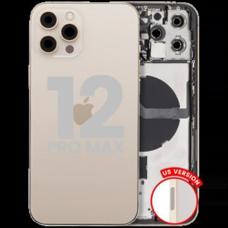 Rückgehäuse mit Kleinteilen für iPhone 12 Pro Max (US-Version) (ausgebautes Originalteil: Grade B) (Gold)