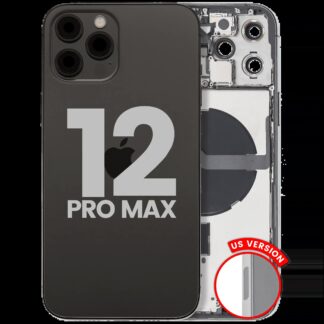 Rückgehäuse mit Kleinteilen für iPhone 12 Pro Max (US-Version) (ausgebautes Originalteil: Grade C) (Graphite)