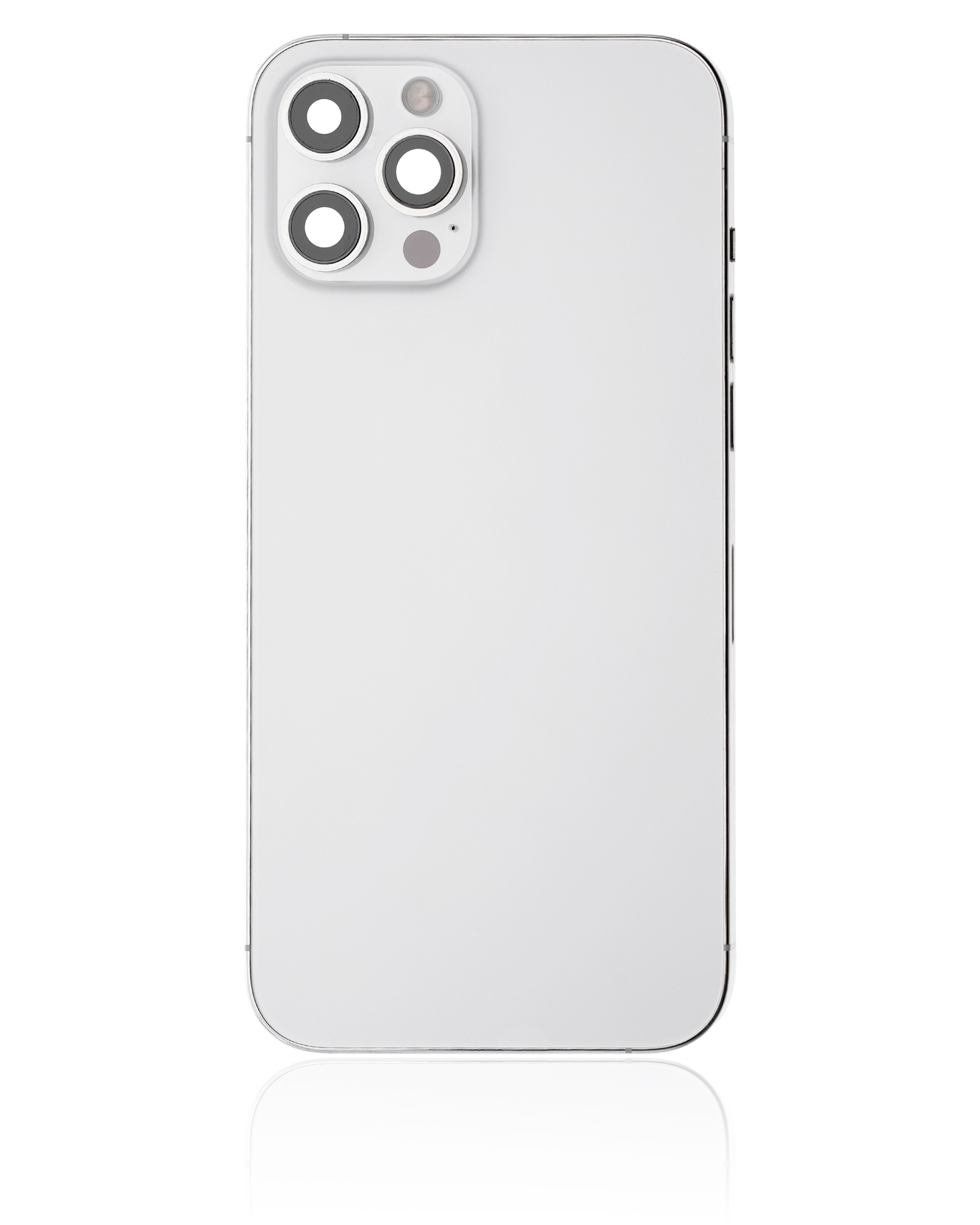 Rückgehäuse mit Kleinteilen für iPhone 12 Pro Max (US-Version) (ausgebautes Originalteil: Grade C) (Silver (Silber)) – Bild 2