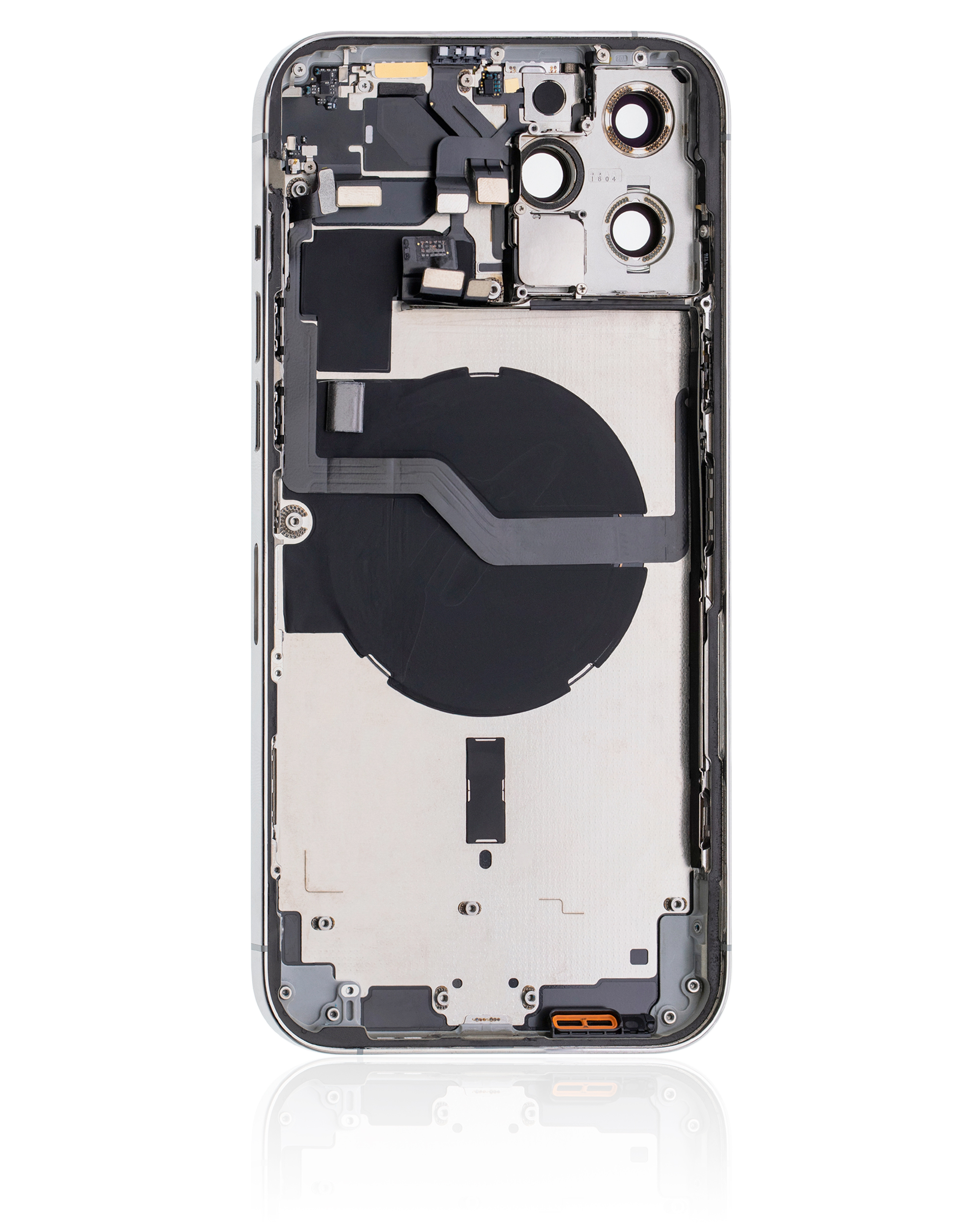 Rückgehäuse mit Kleinteilen für iPhone 12 Pro Max (US-Version) (ausgebautes Originalteil: Grade C) (Silver (Silber)) – Bild 3