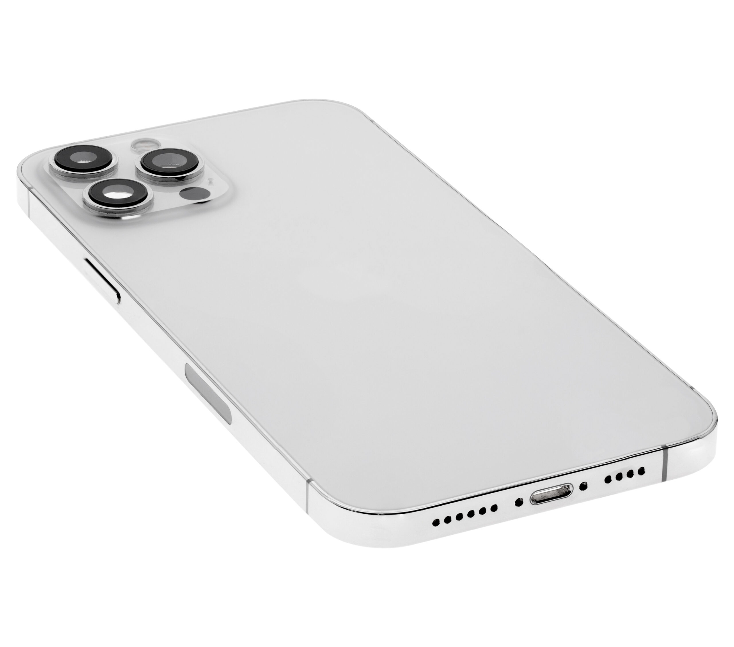 Rückgehäuse mit Kleinteilen für iPhone 12 Pro Max (US-Version) (ausgebautes Originalteil: Grade C) (Silver (Silber)) – Bild 4