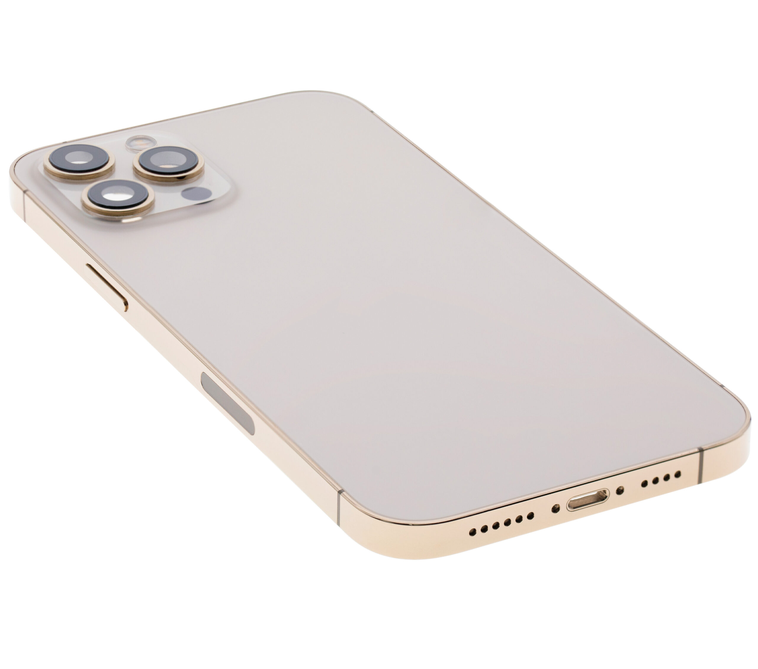 Rückgehäuse mit Kleinteilen für iPhone 12 Pro Max (US-Version) (ausgebautes Originalteil: Grade C) (Gold) – Bild 4