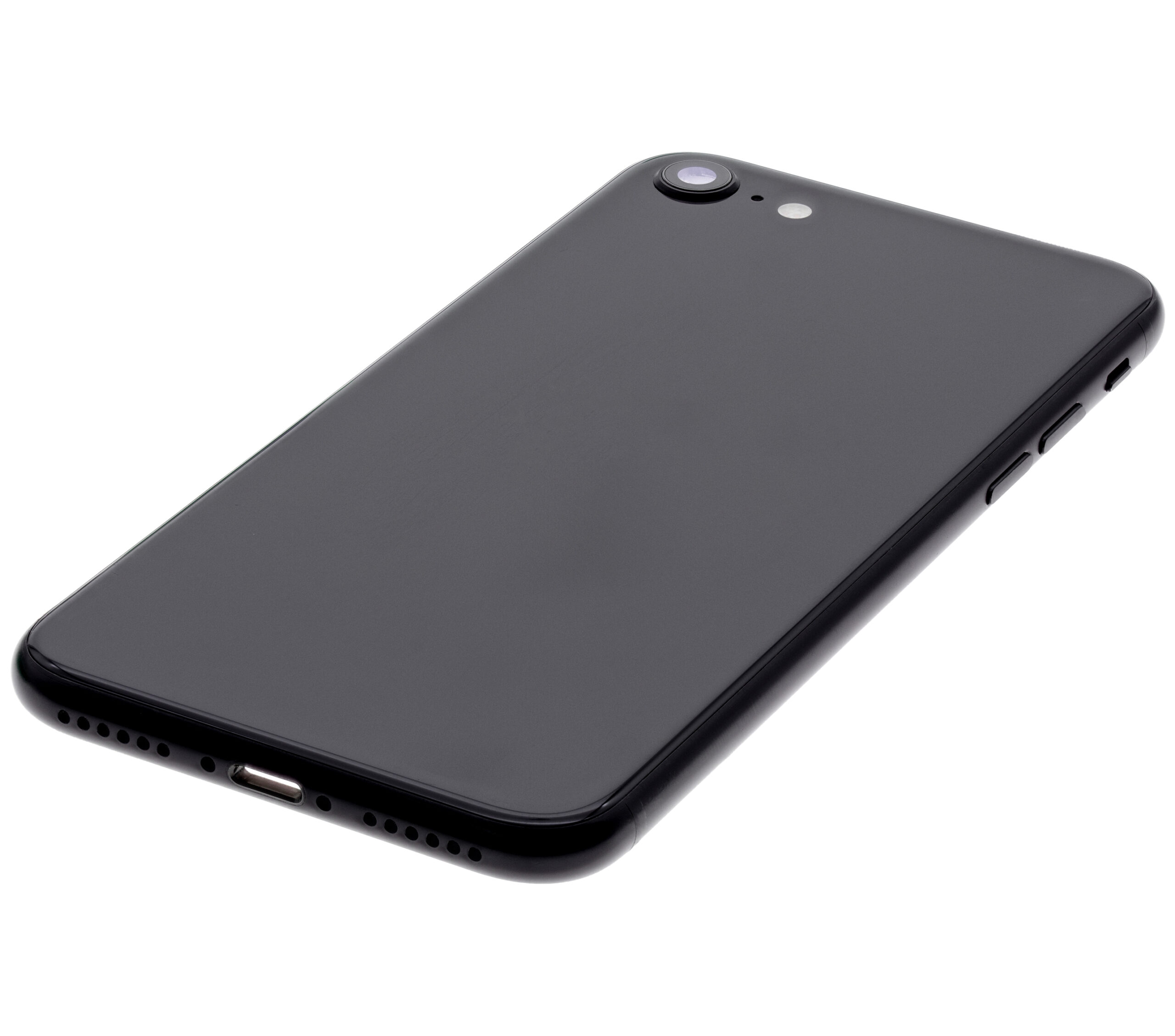 Rückgehäuse mit Kleinteilen vormontiert für iPhone SE (2020) (ausgebautes Originalteil: Grade C) (Black (Schwarz)) – Bild 4