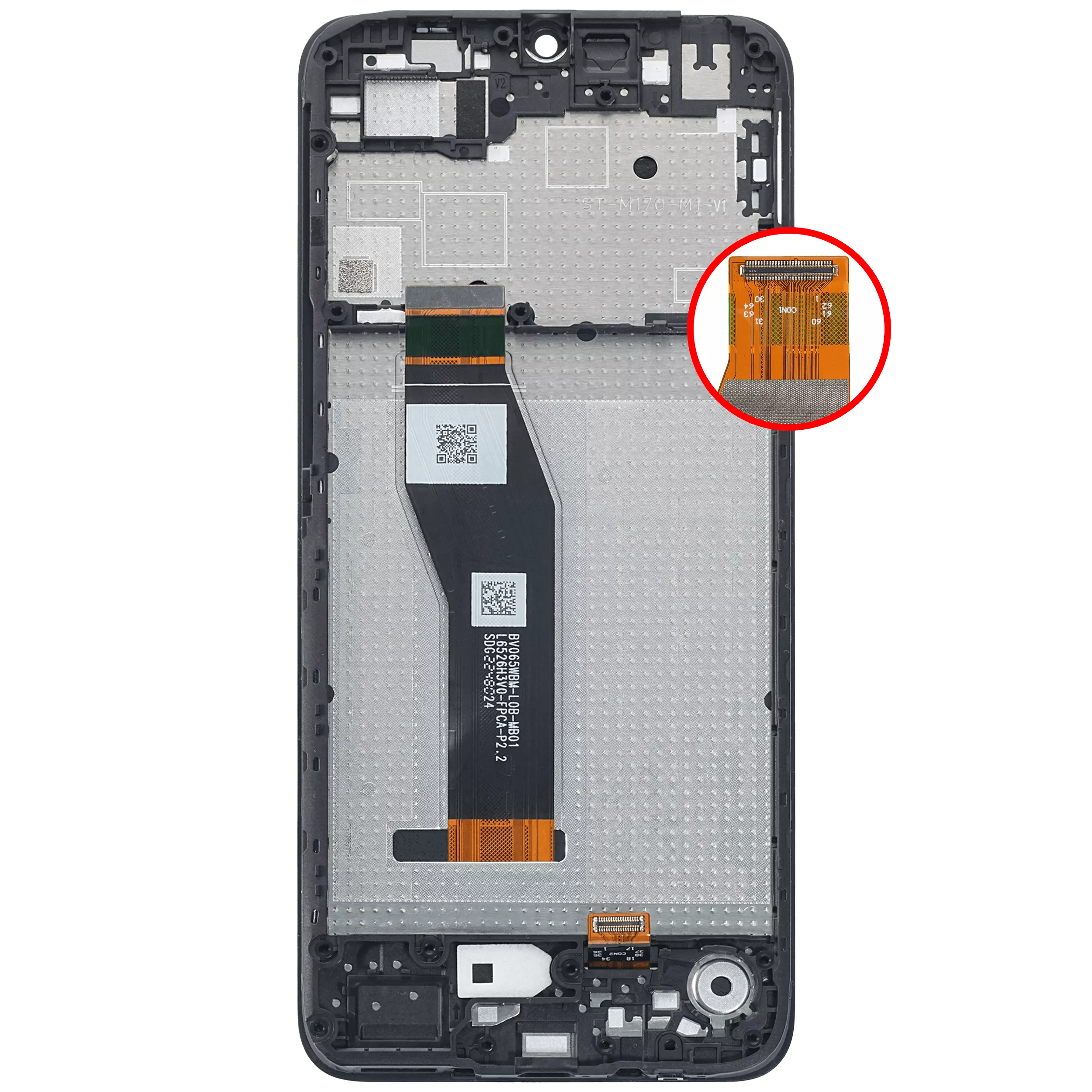 LCD Display mit Rahmen für Motorola Moto E13 (XT2345 / 2023) (professionell aufgearbeitet) – Bild 4