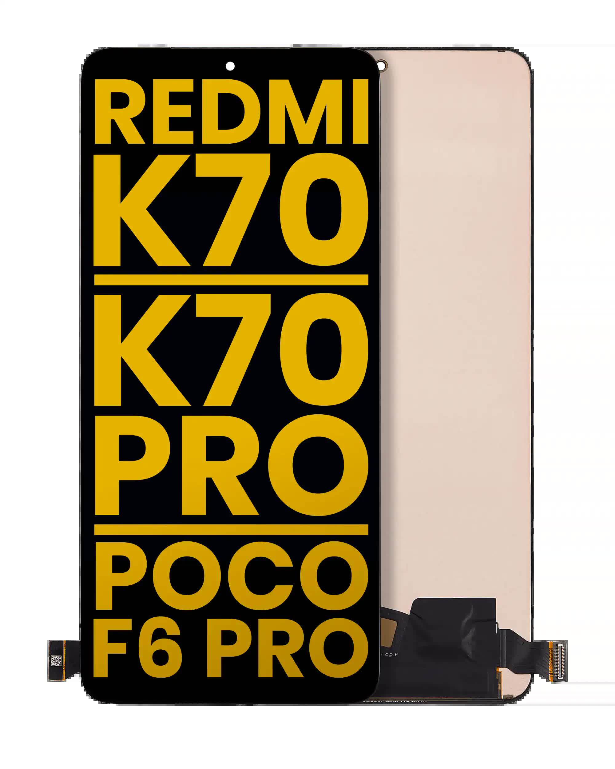 OLED Display ohne Rahmen für Xiaomi Redmi K70 / K70 Pro / Poco F6 Pro (professionell aufgearbeitet)