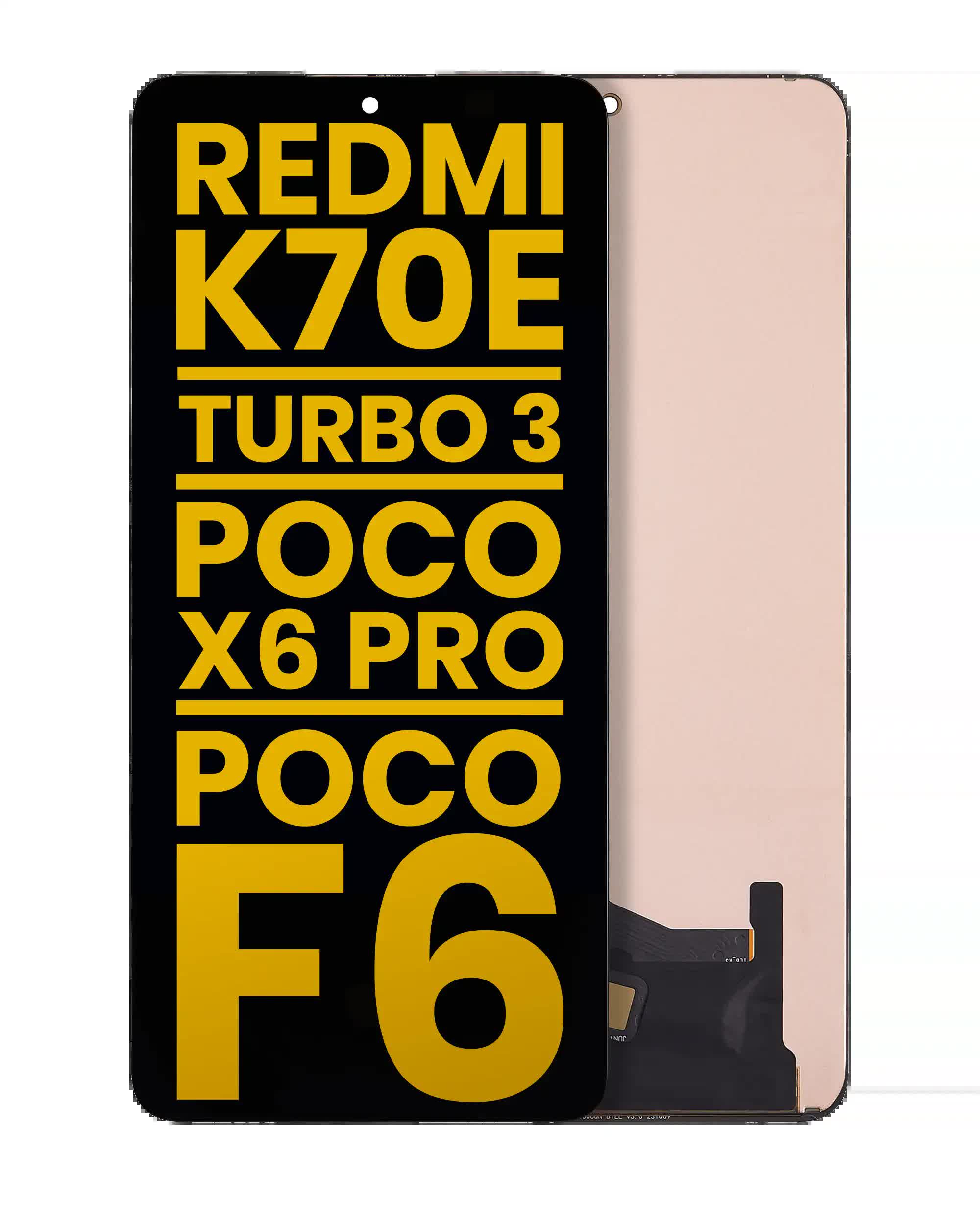 OLED Display ohne Rahmen für Xiaomi Redmi K70E / Turbo 3 / Poco X6 Pro / Poco F6 (professionell aufgearbeitet)