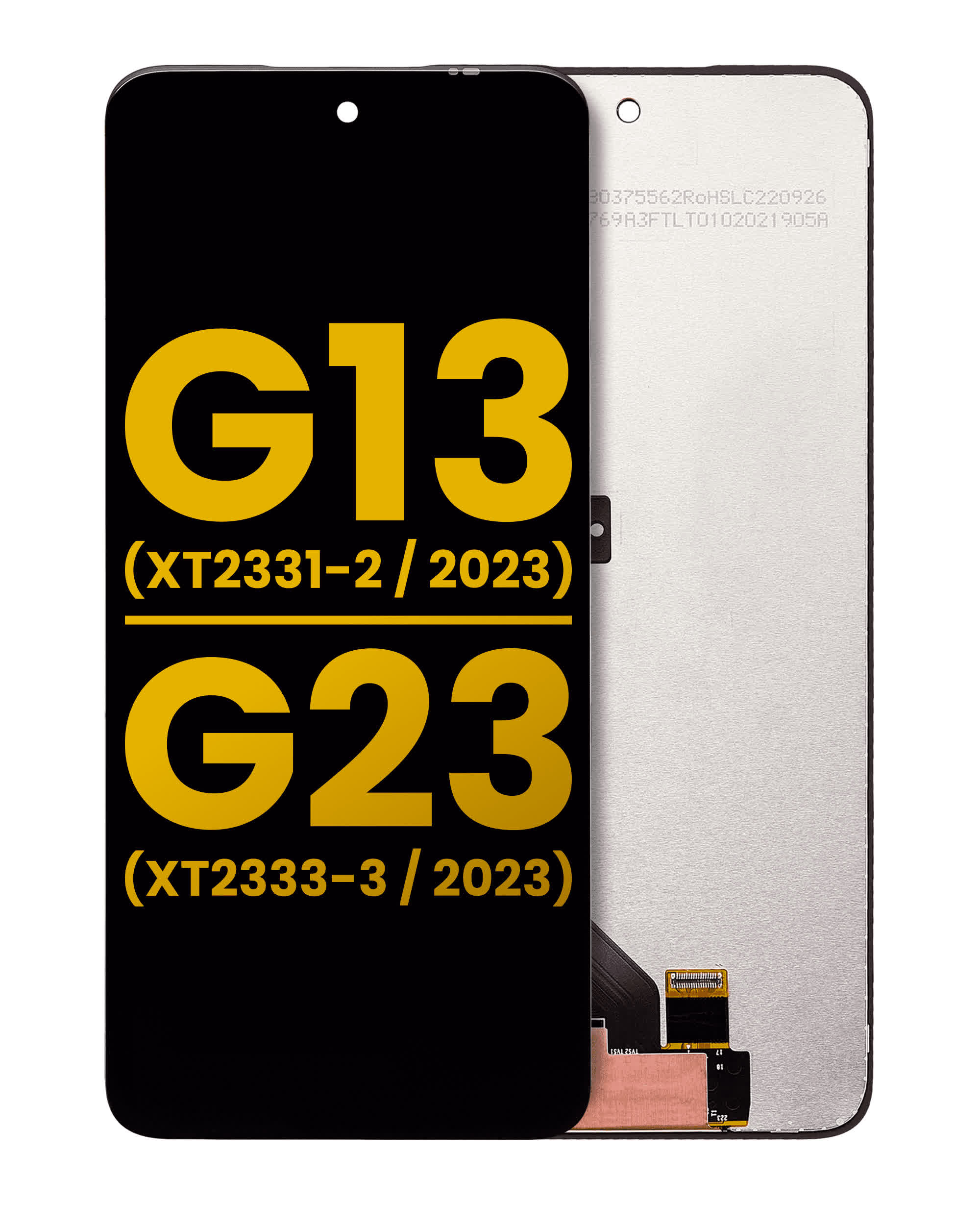 LCD Display ohne Rahmen für Motorola Moto G13 (XT2331 / 2023) / G23 (XT2333 / 2023) (professionell aufgearbeitet)