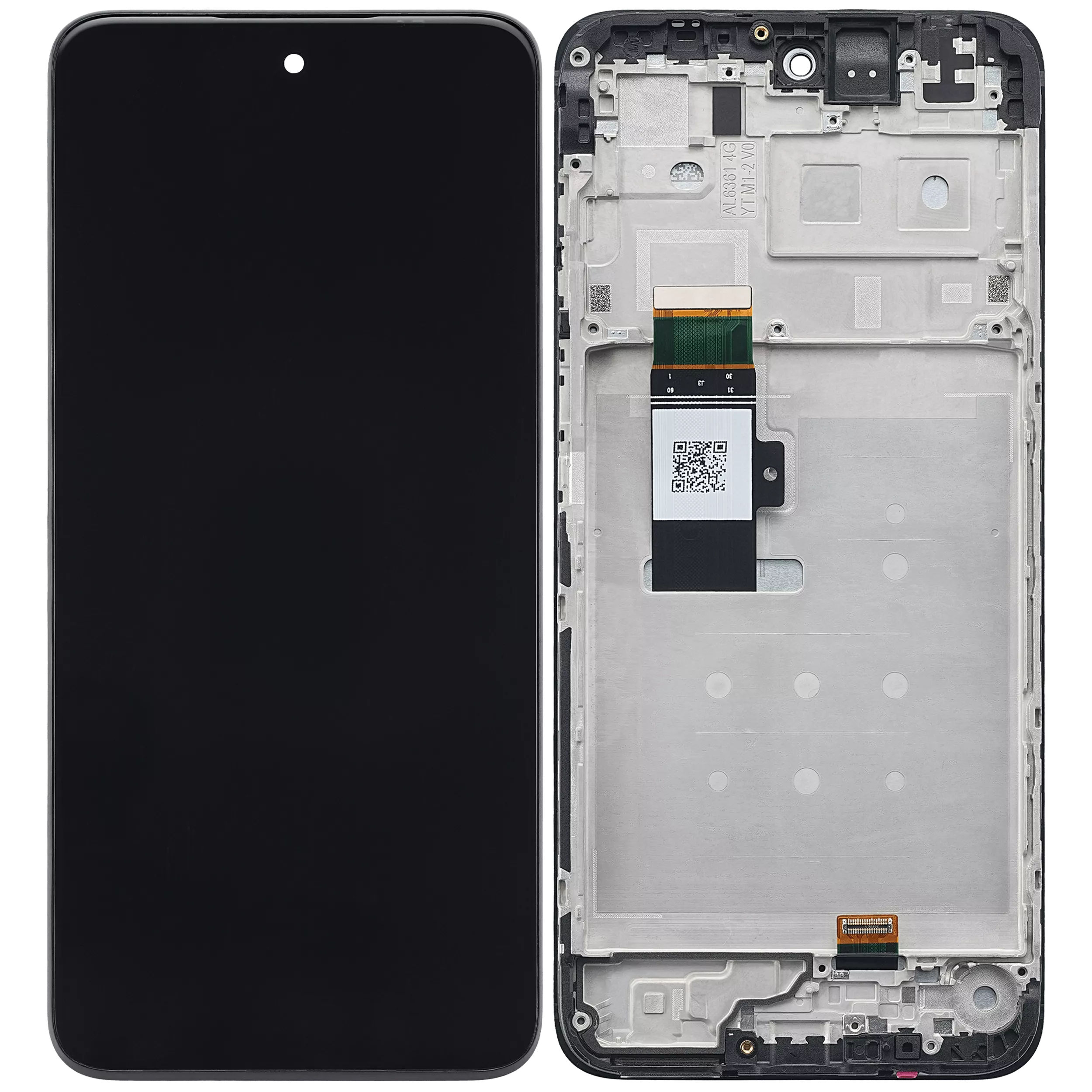 LCD Display mit Rahmen für Motorola Moto G13 (XT2331 / 2023) (professionell aufgearbeitet) – Bild 2