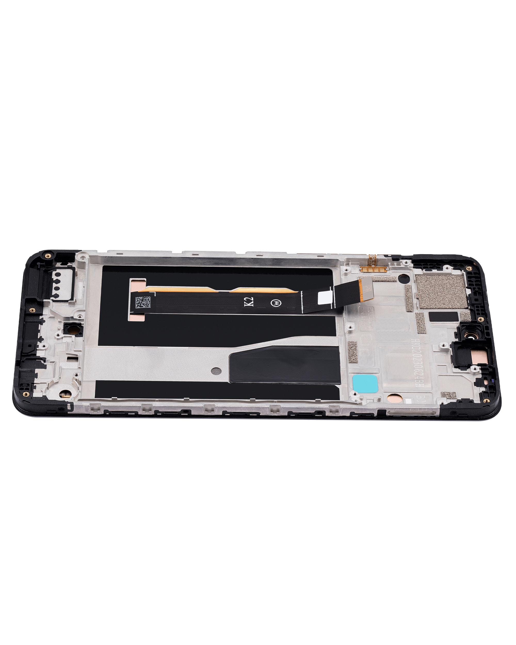 OLED Display mit Rahmen für Motorola Moto G84 (XT2347 / 2023) (professionell aufgearbeitet) – Bild 2