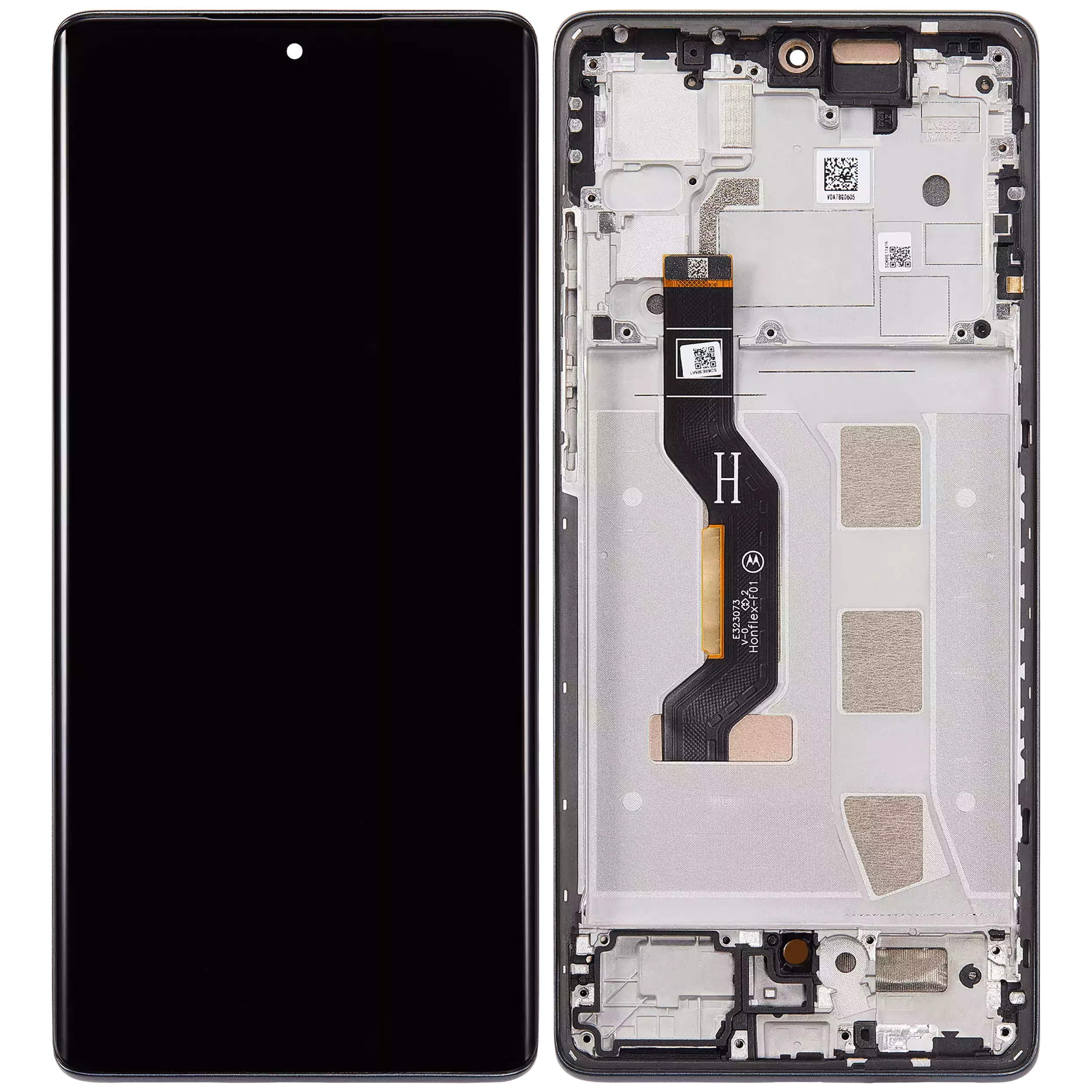 OLED Display mit Rahmen für Motorola Moto G85 (XT2427-3 / 2024) (professionell aufgearbeitet) (Urban Grey) – Bild 2