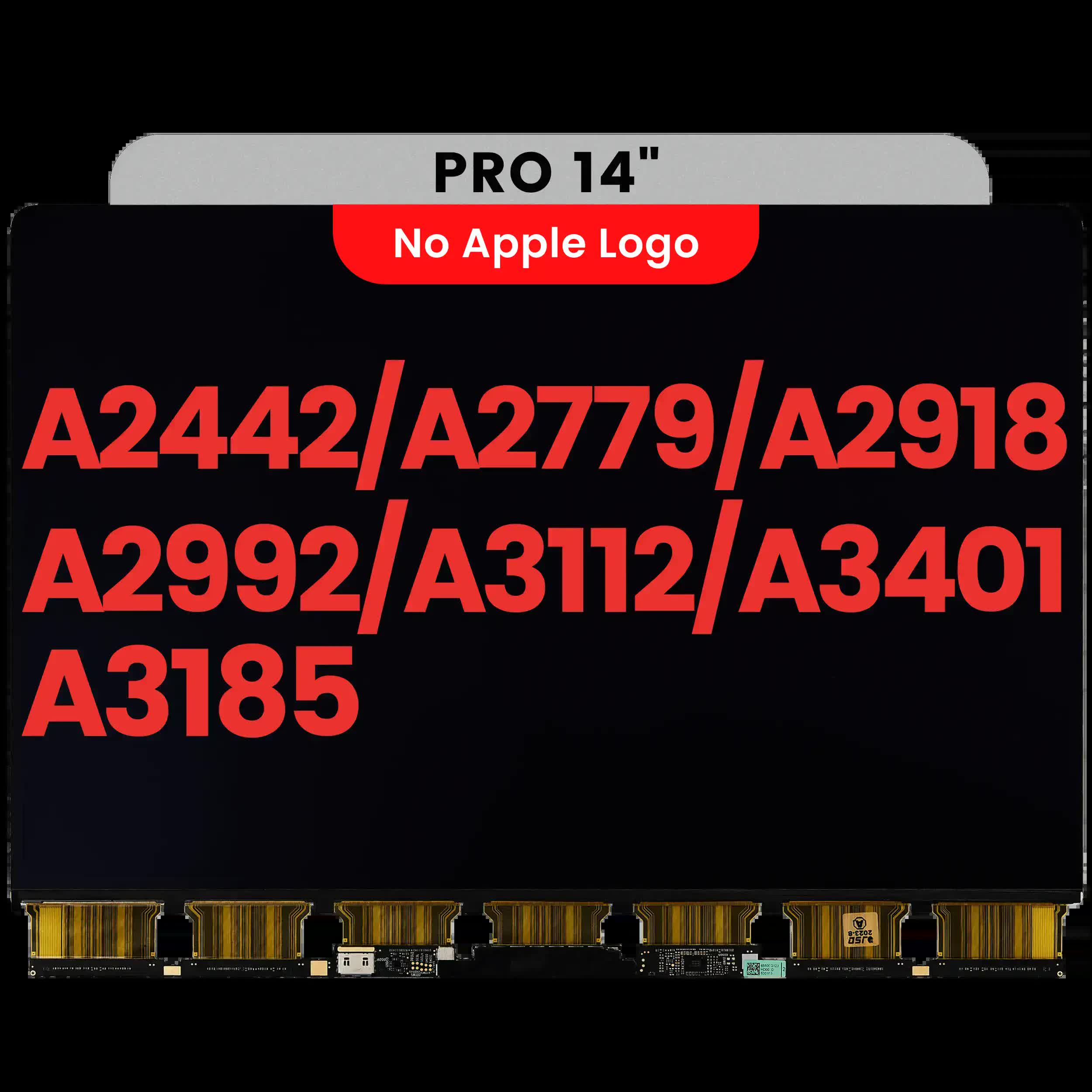 LCD Panel einzeln für MacBook Pro 14" (A2442 / A2779 / A2918 / A2992 / A3112 / A3401 / A3185) (mit alle Jahrgänge) (Aftermarket Plus)
