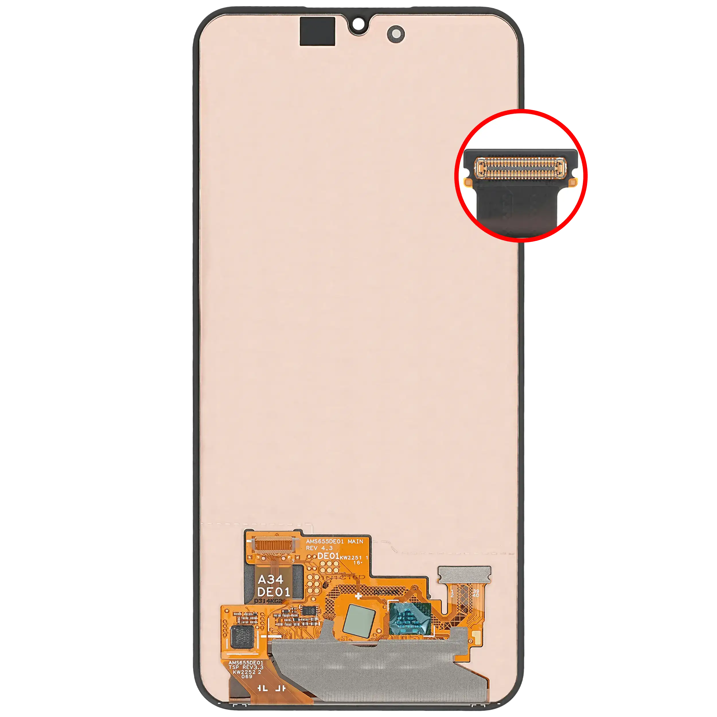OLED Display ohne Rahmen für Samsung Galaxy A34 5G (A346 / 2022) (Service Pack) – Bild 4