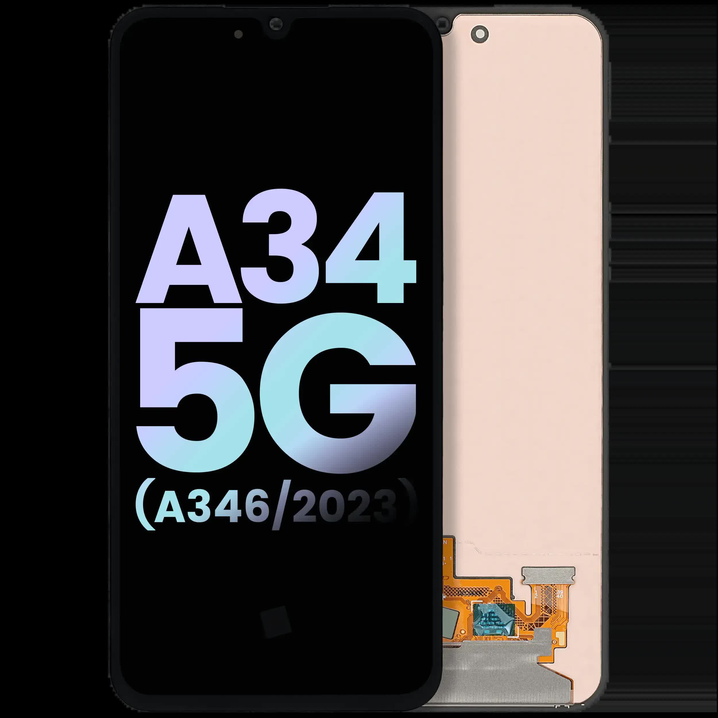 OLED Display ohne Rahmen für Samsung Galaxy A34 5G (A346 / 2022) (Service Pack)