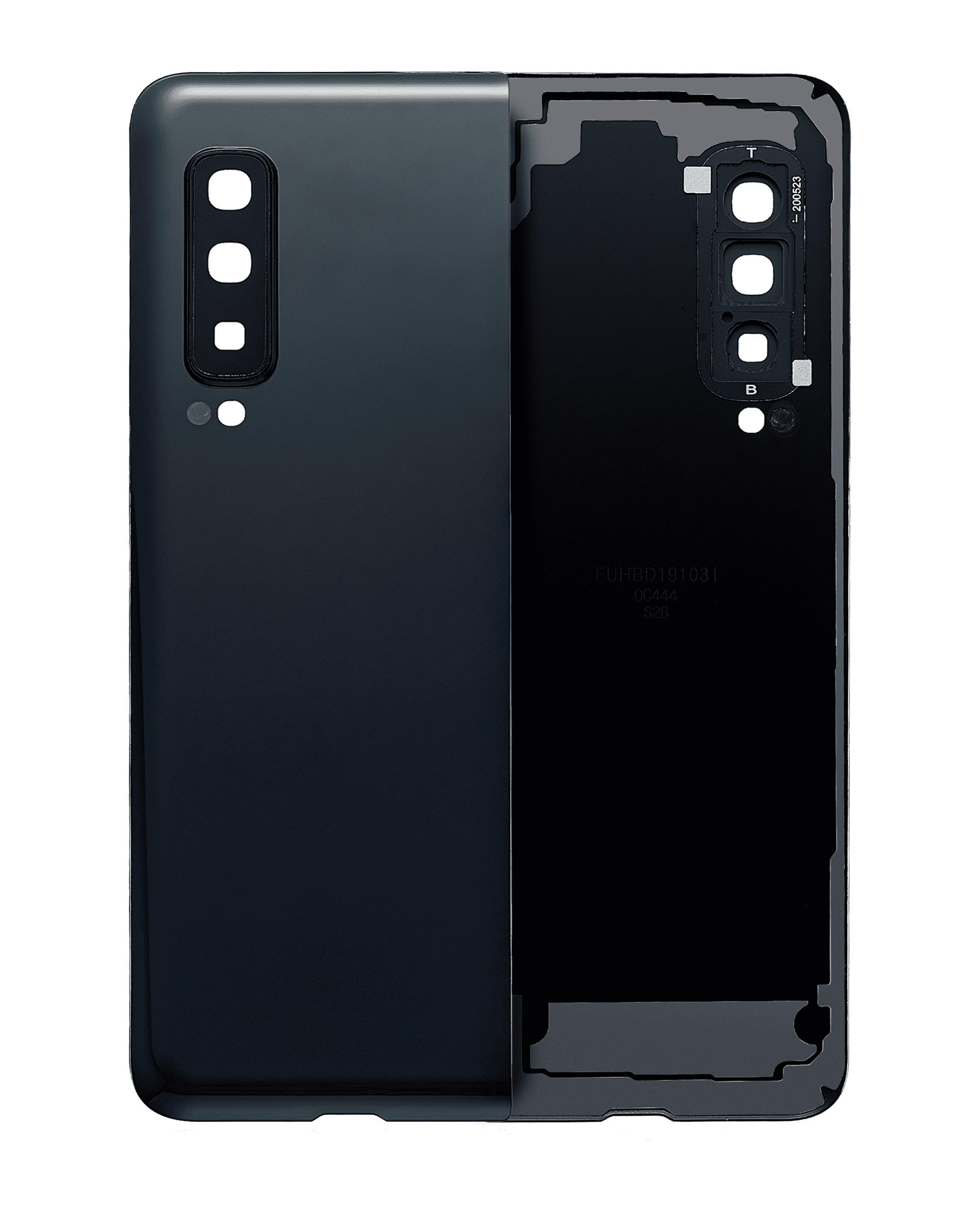 Rückdeckelglas mit Kameraglas für Samsung Galaxy Z Fold 3 (Service Pack) (Phantom Silver) – Bild 3