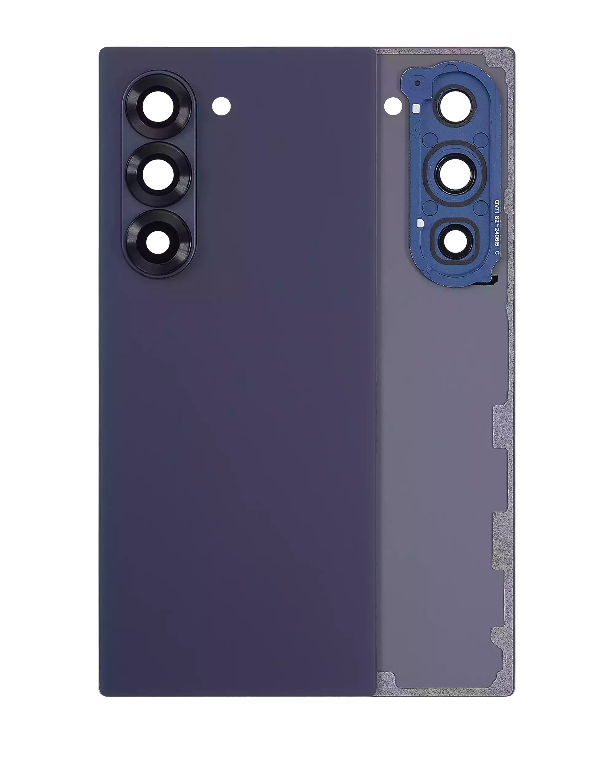 Rückdeckelglas mit Kameraglas für Samsung Galaxy Z Fold 3 (Service Pack) (Phantom Silver) – Bild 5