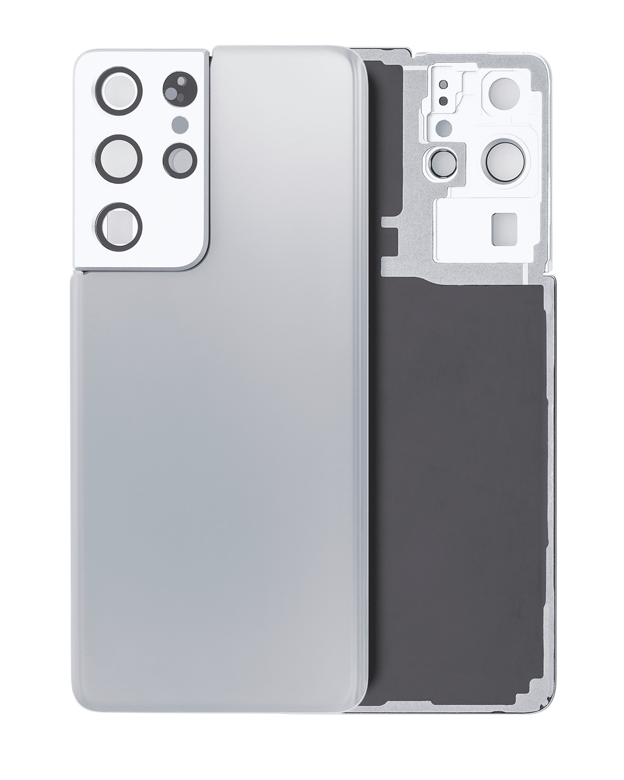 Rückdeckelglas mit Kameraglas für Samsung Galaxy S21 Ultra (Service Pack) (Phantom Navy) – Bild 5