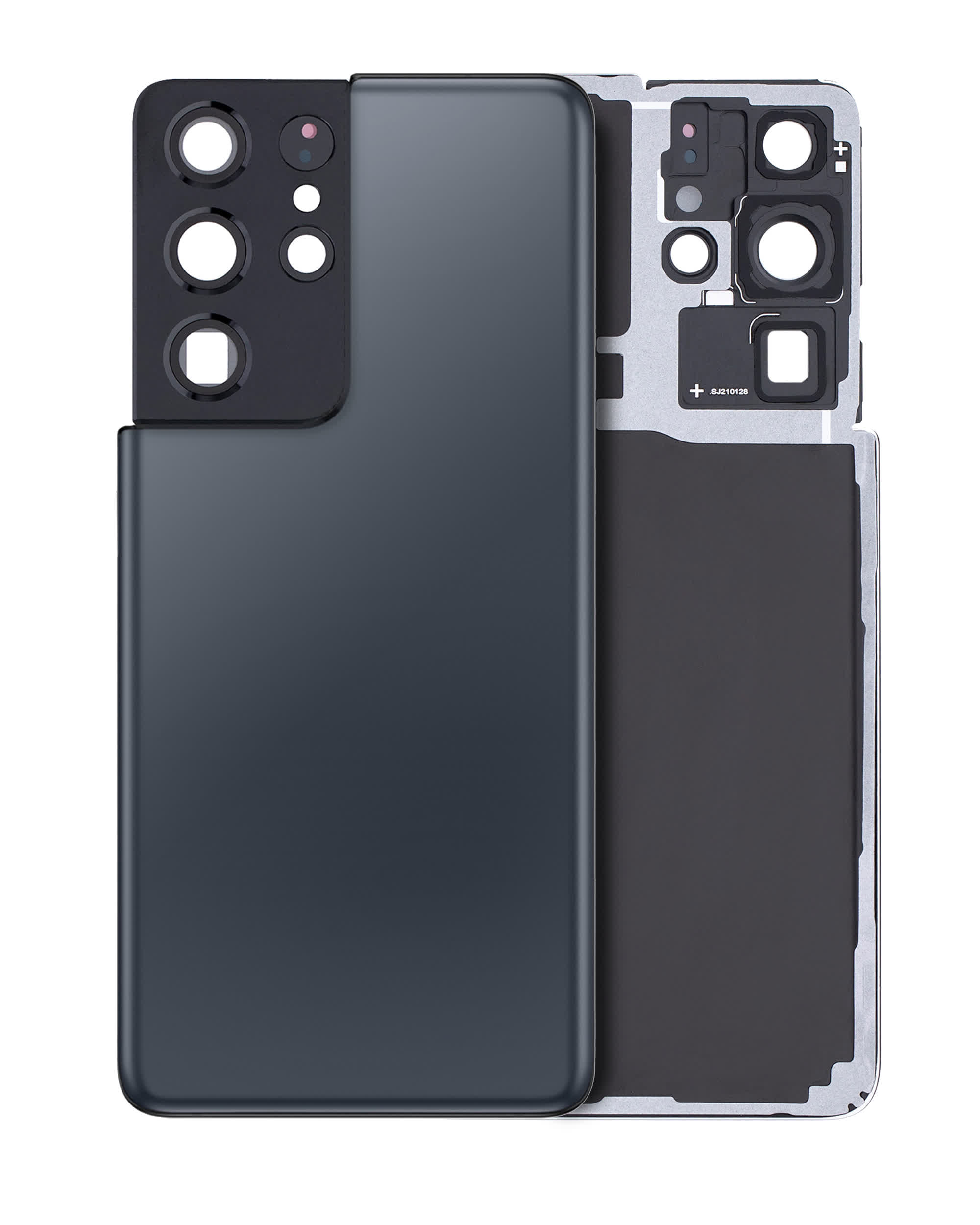 Rückdeckelglas mit Kameraglas für Samsung Galaxy S21 Ultra (Service Pack) (Phantom Navy)