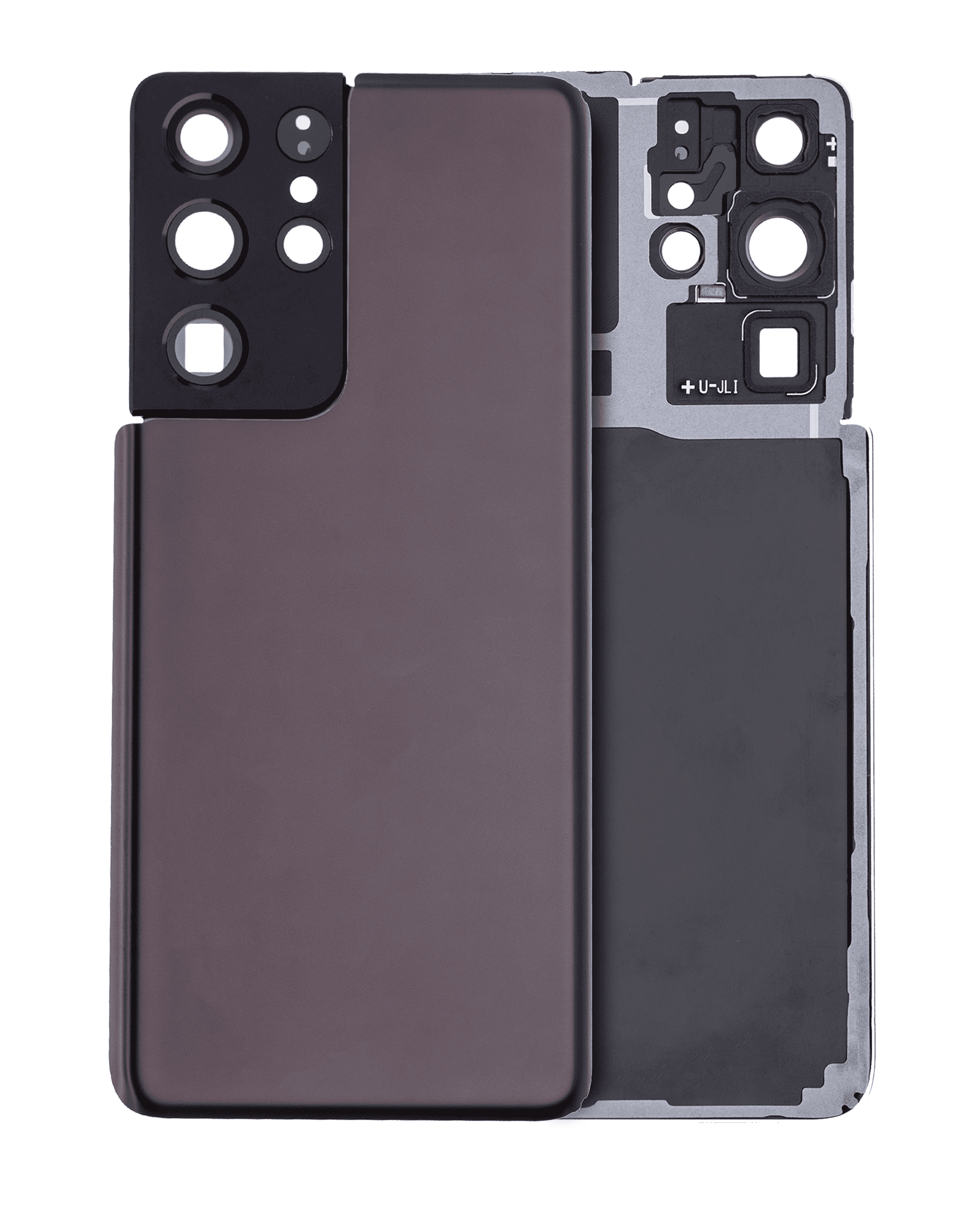 Rückdeckelglas mit Kameraglas für Samsung Galaxy S21 Ultra (Service Pack) (Phantom Titanium) – Bild 4