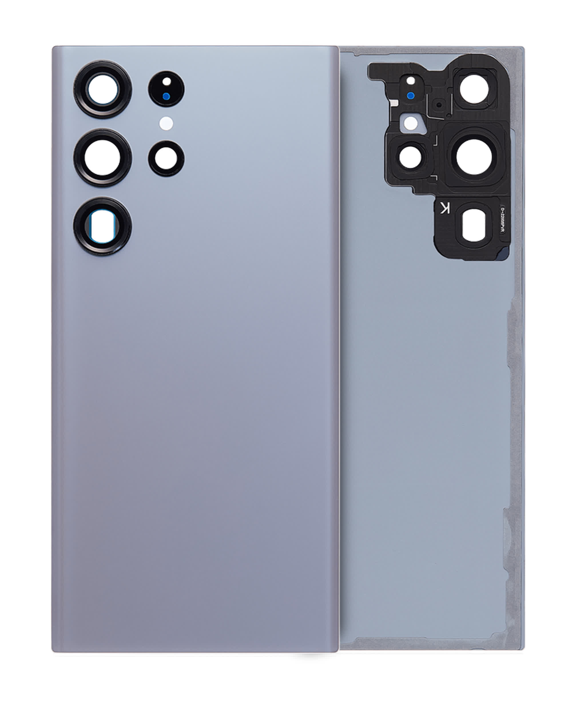 Rückdeckelglas mit Kameraglas für Samsung Galaxy S23 Ultra (Service Pack) (Graphite)