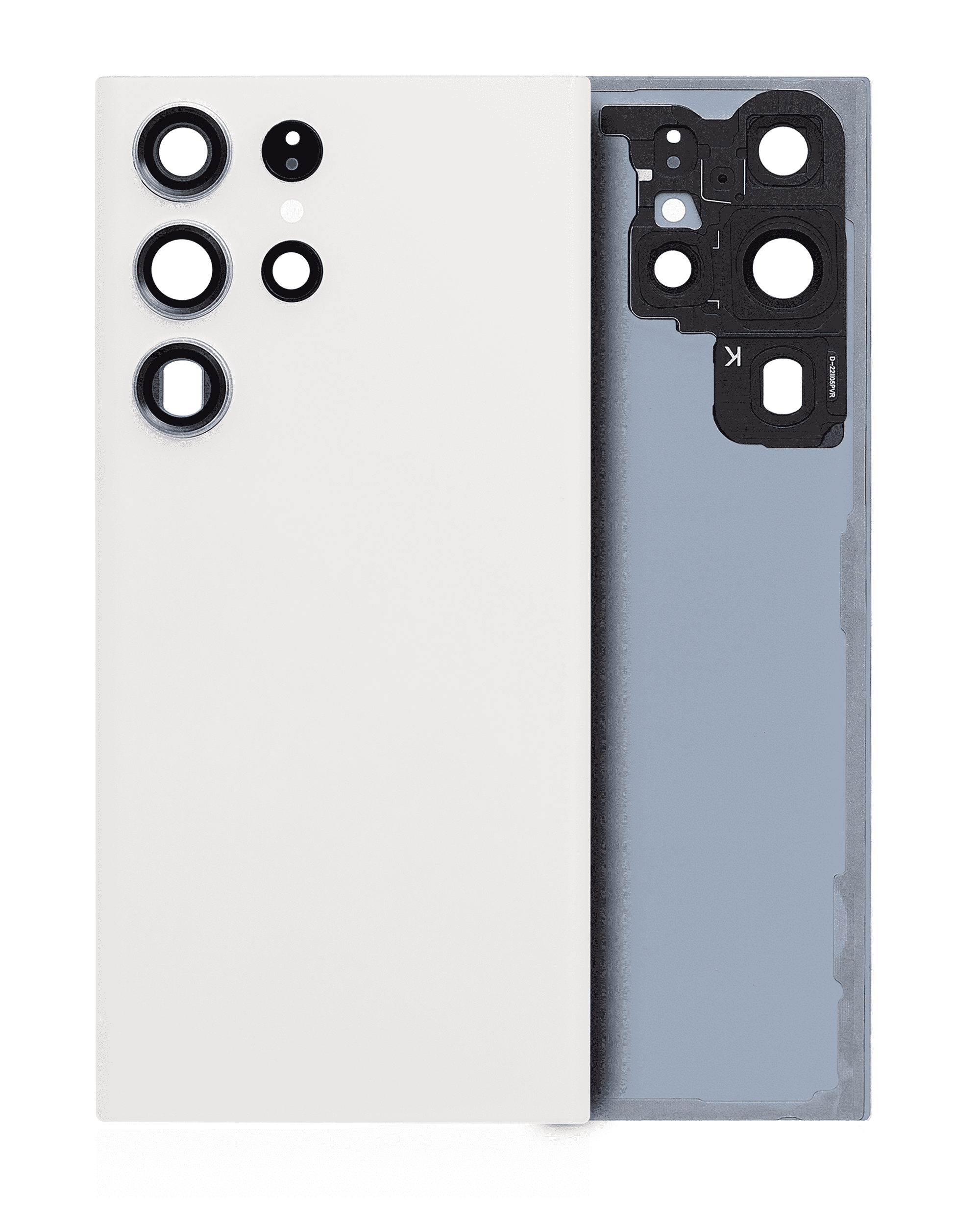 Rückdeckelglas mit Kameraglas für Samsung Galaxy S23 Ultra (Service Pack) (Phantom Black) – Bild 2