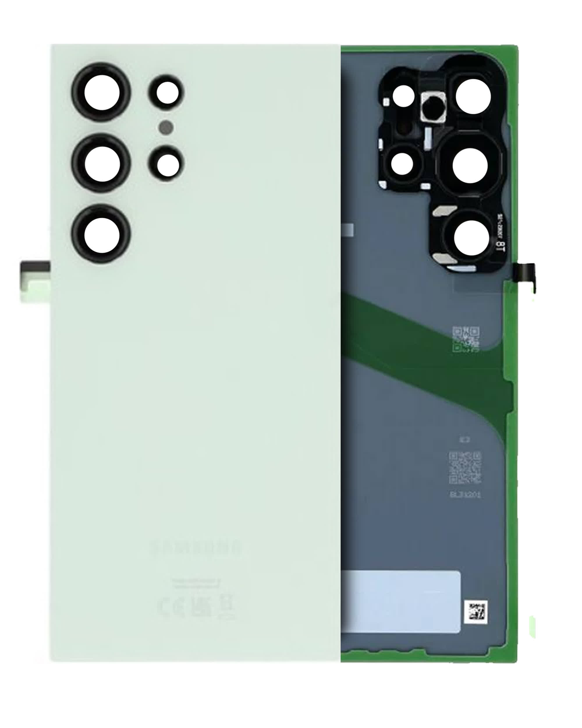Rückdeckelglas mit Kameraglas für Samsung Galaxy S24 Ultra (Service Pack) (Titanium Green)