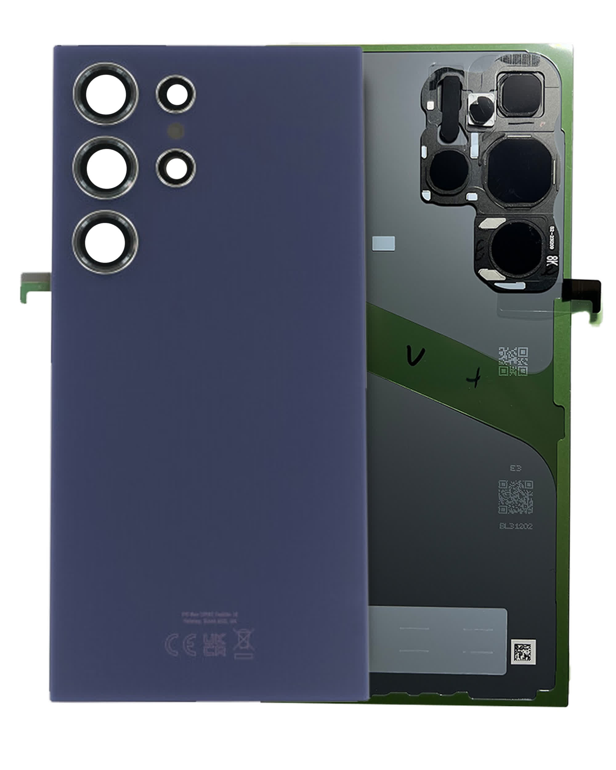 Rückdeckelglas mit Kameraglas für Samsung Galaxy S24 Ultra (Service Pack) (Titanium Violet)