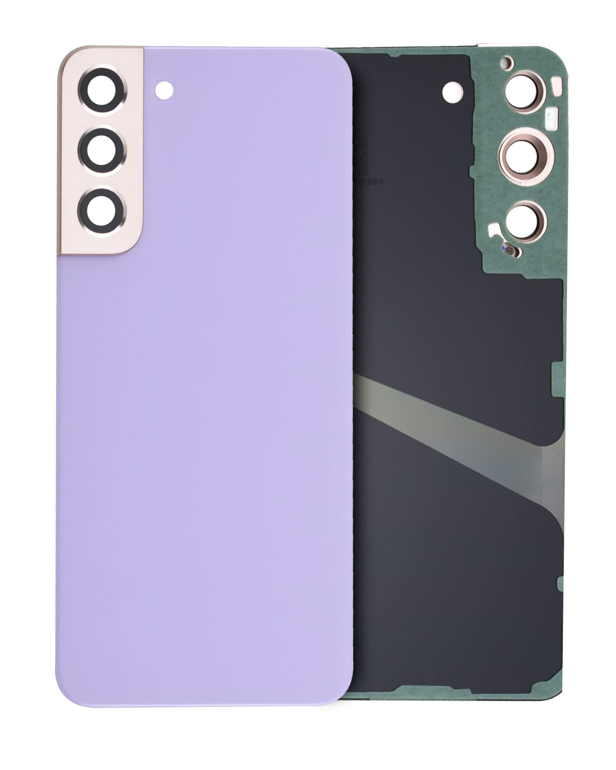 Rückdeckelglas mit Kameraglas für Samsung Galaxy S22 (Service Pack) (Violet (Violett))