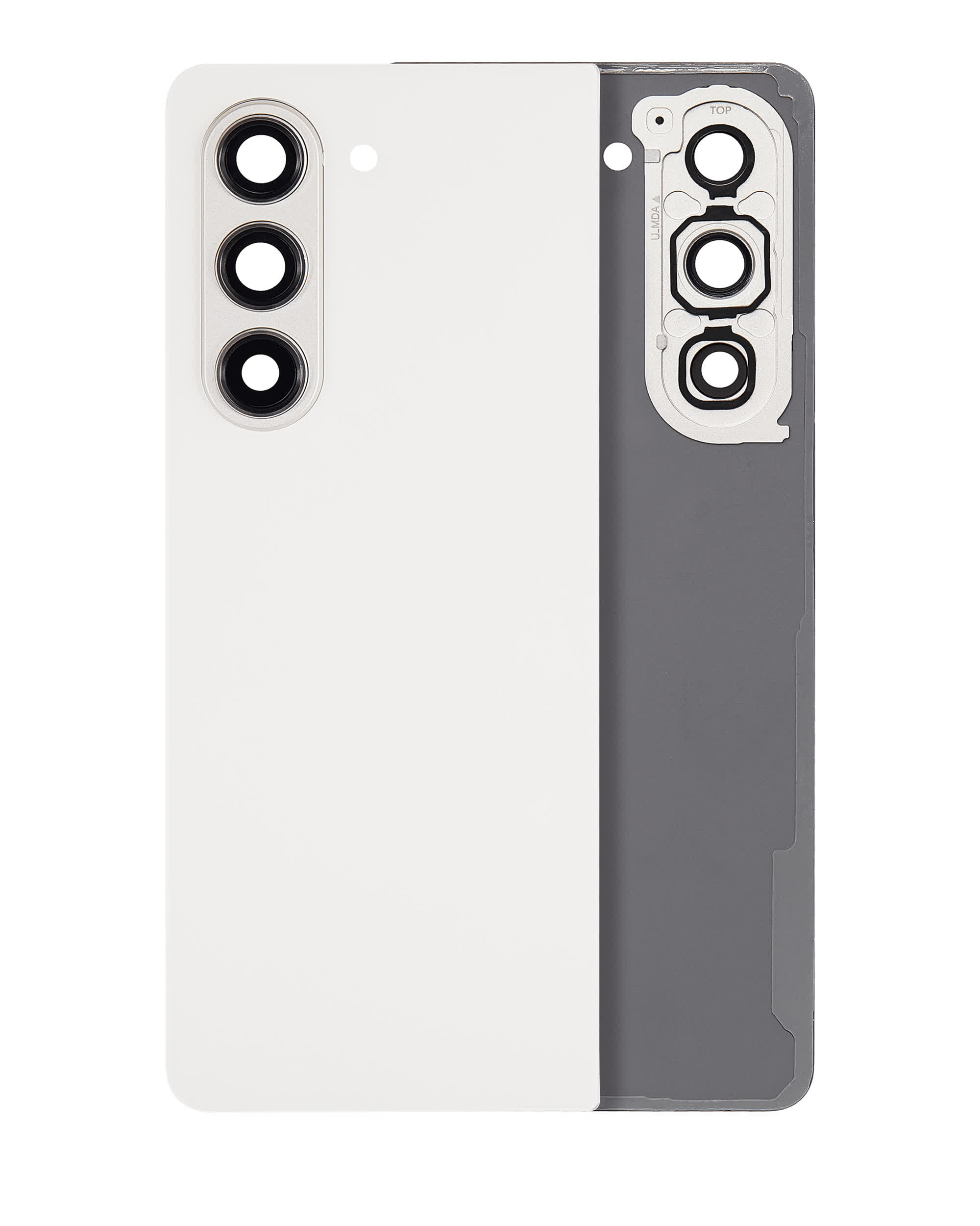 Rückdeckelglas mit Kameraglas für Samsung Galaxy Z Fold 5 (Service Pack) (Cream)