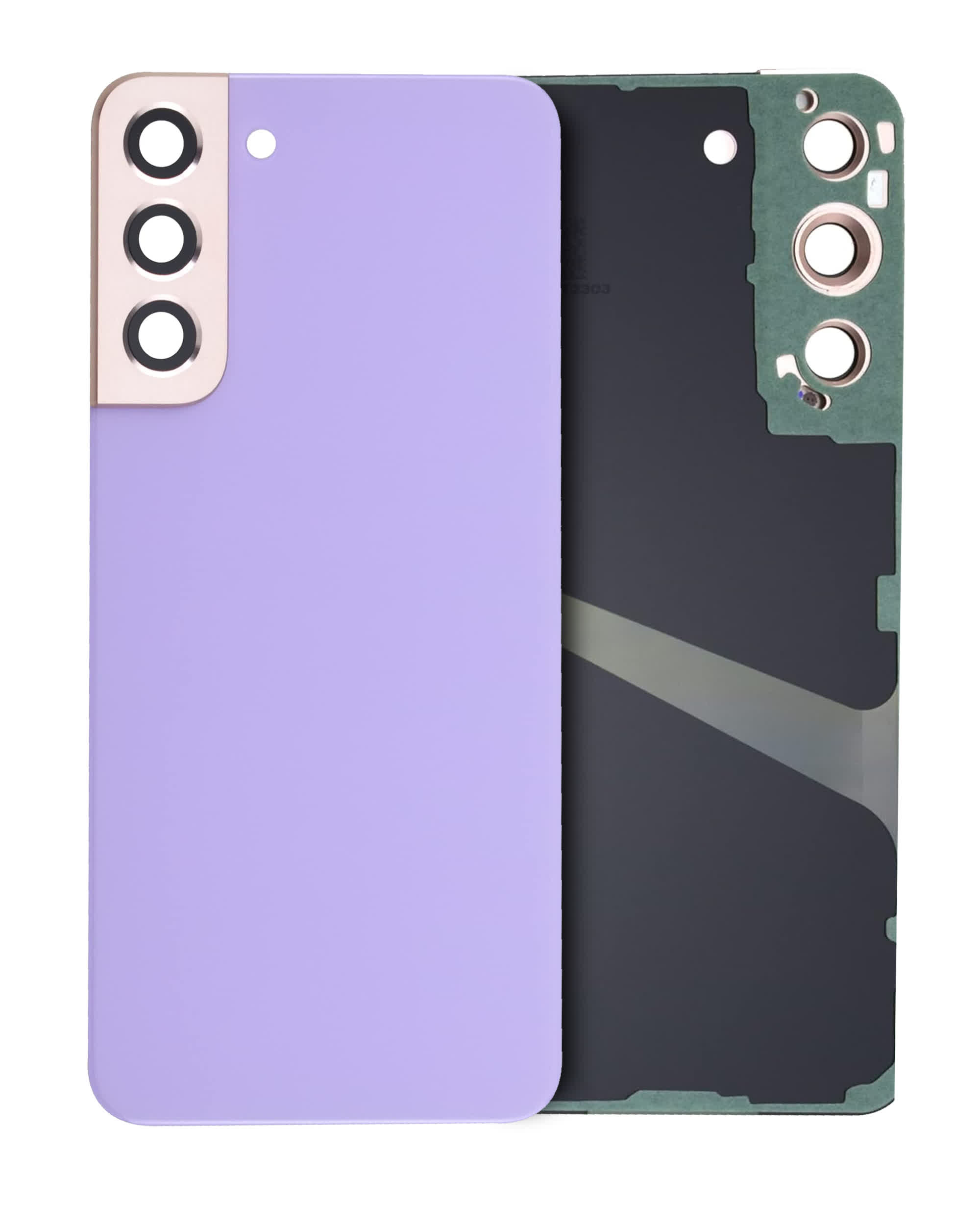 Rückdeckelglas mit Kameraglas für Samsung Galaxy S22 (Service Pack) (Bora Purple)