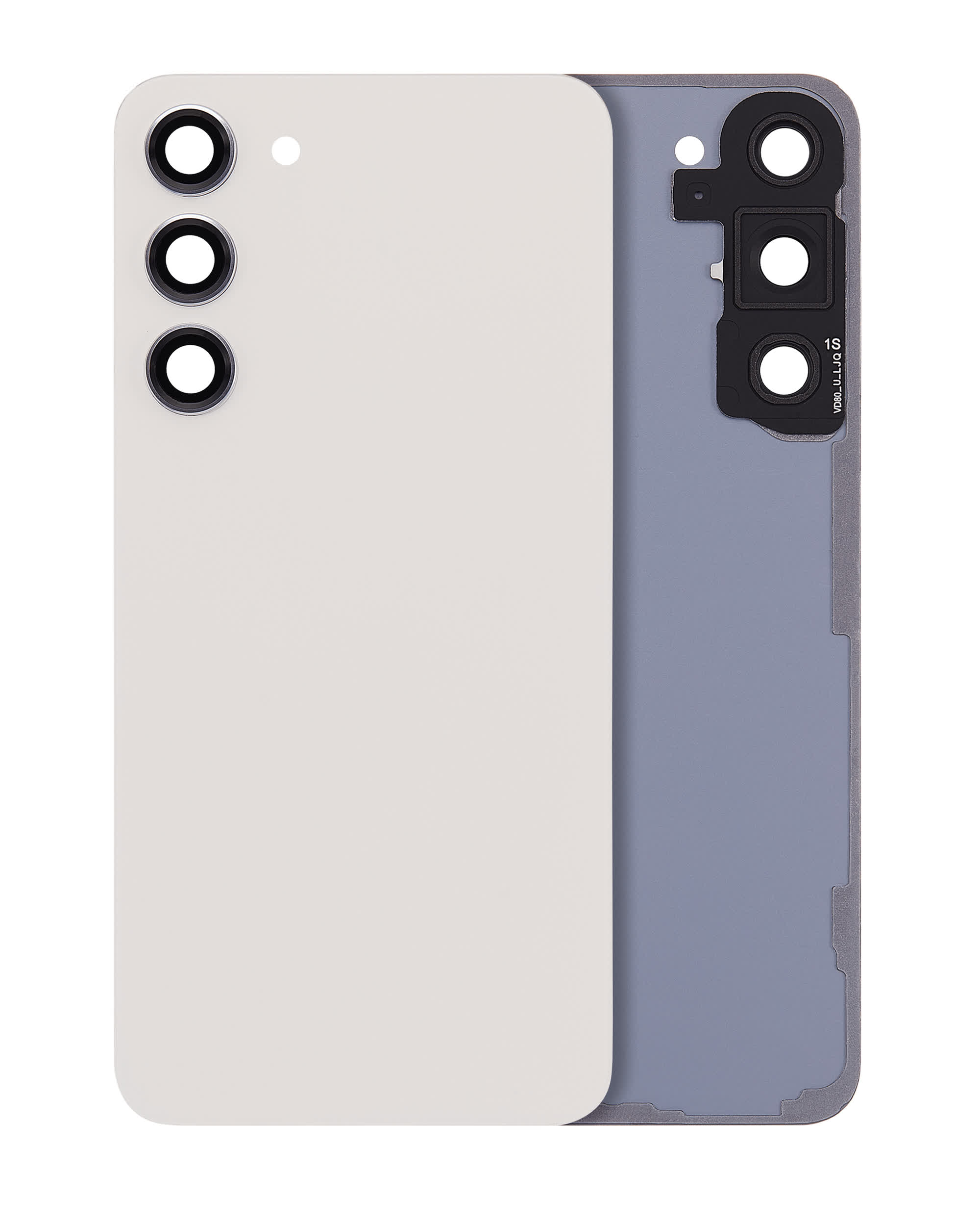 Rückdeckelglas mit Kameraglas für Samsung Galaxy S23 Plus (Service Pack) (Cream)