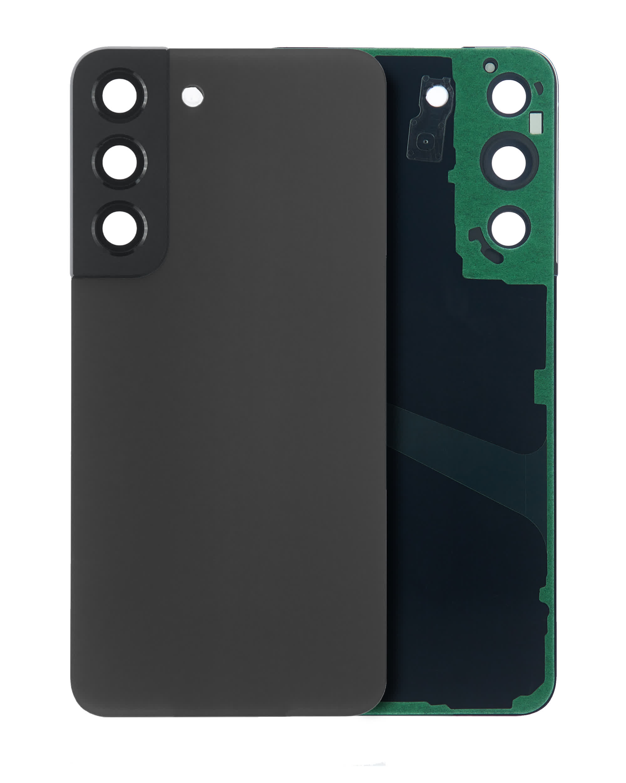 Rückdeckelglas mit Kameraglas für Samsung Galaxy S22 Plus (Service Pack) (Graphite)