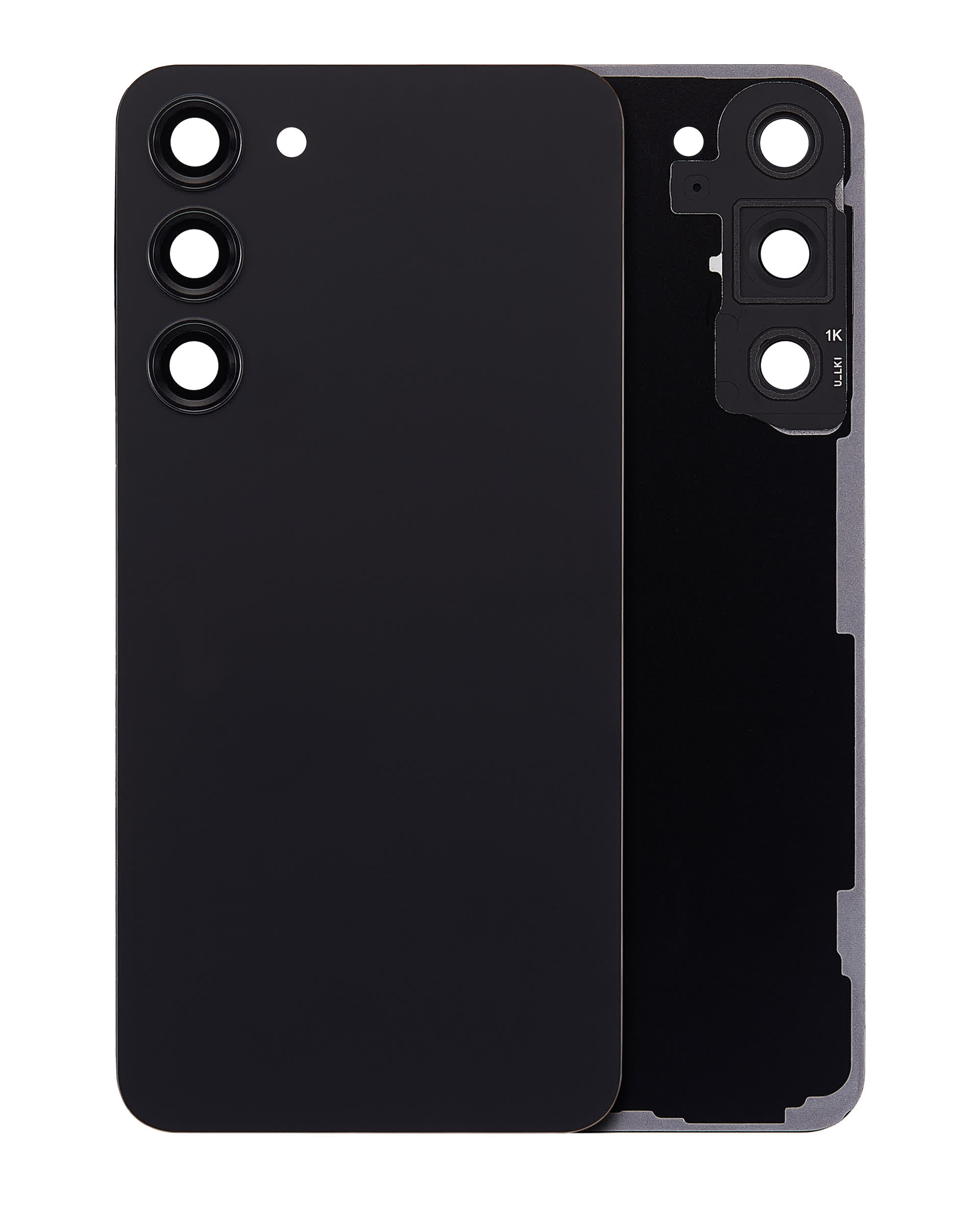 Rückdeckelglas mit Kameraglas für Samsung Galaxy S23 Plus (Service Pack) (Phantom Black)