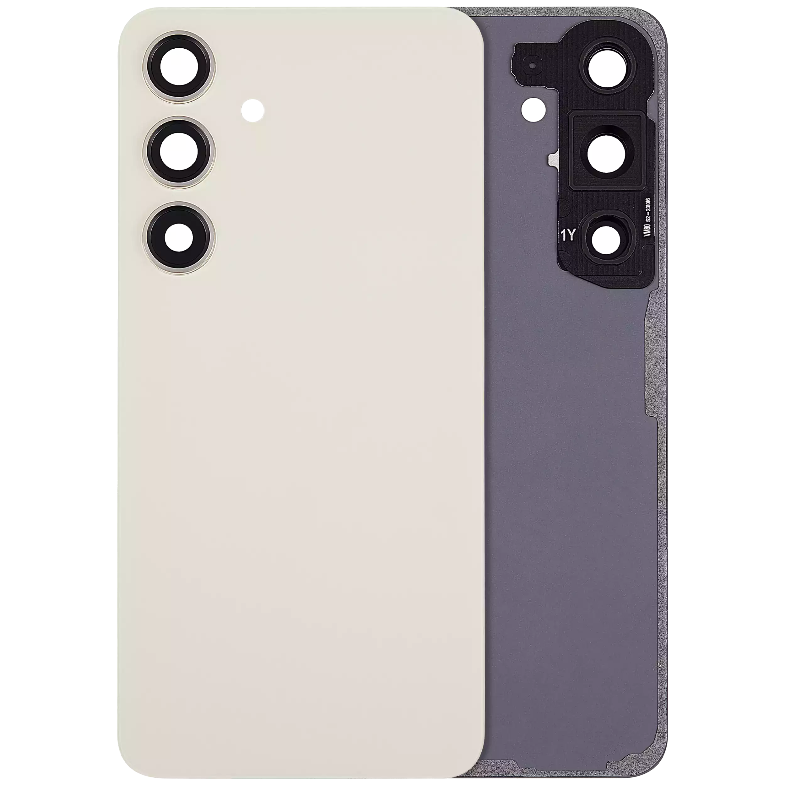 Rückdeckelglas mit Kameraglas für Samsung Galaxy S24 (Service Pack) (Marble Gray) – Bild 3