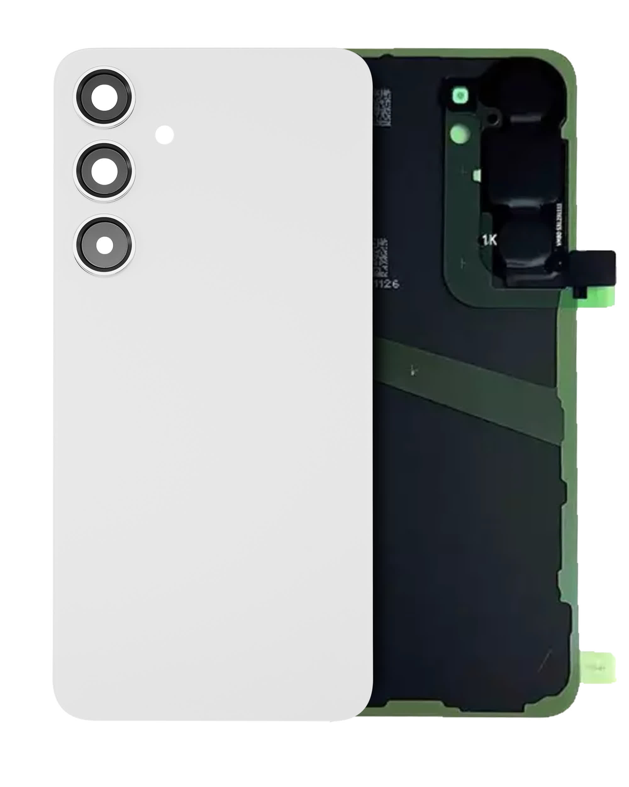 Rückdeckelglas mit Kameraglas für Samsung Galaxy S24 (Service Pack) (Marble Gray)