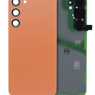 Rückdeckelglas mit Kameraglas für Samsung Galaxy S24 Plus (Service Pack) (Sandstone Orange)