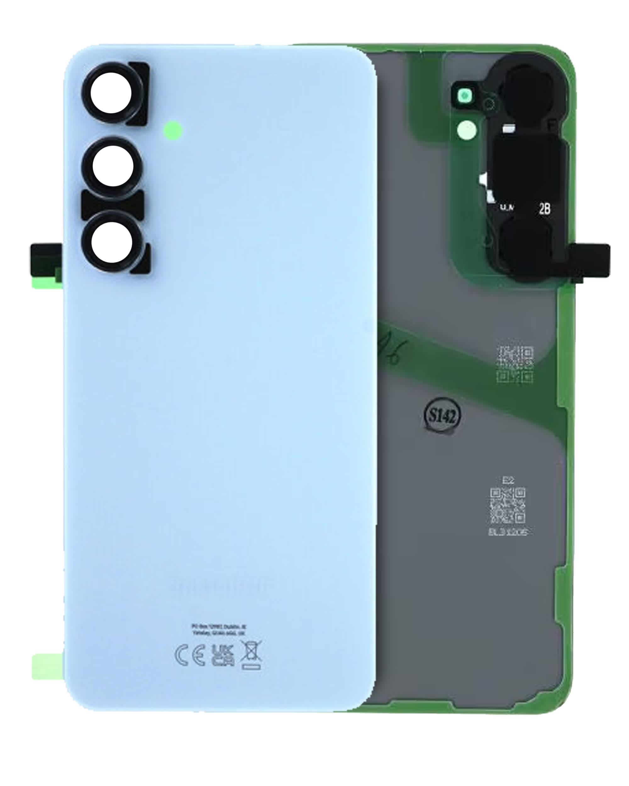 Rückdeckelglas mit Kameraglas für Samsung Galaxy S24 Plus (Service Pack) (Sapphire Blue)